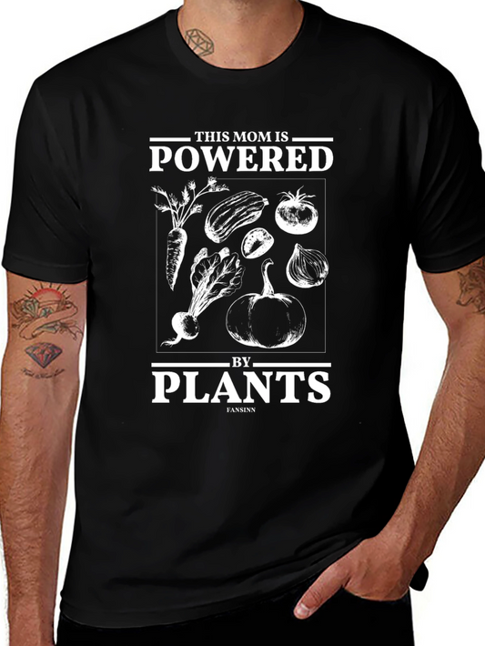 Powered by Plants Mom Graphic Tee