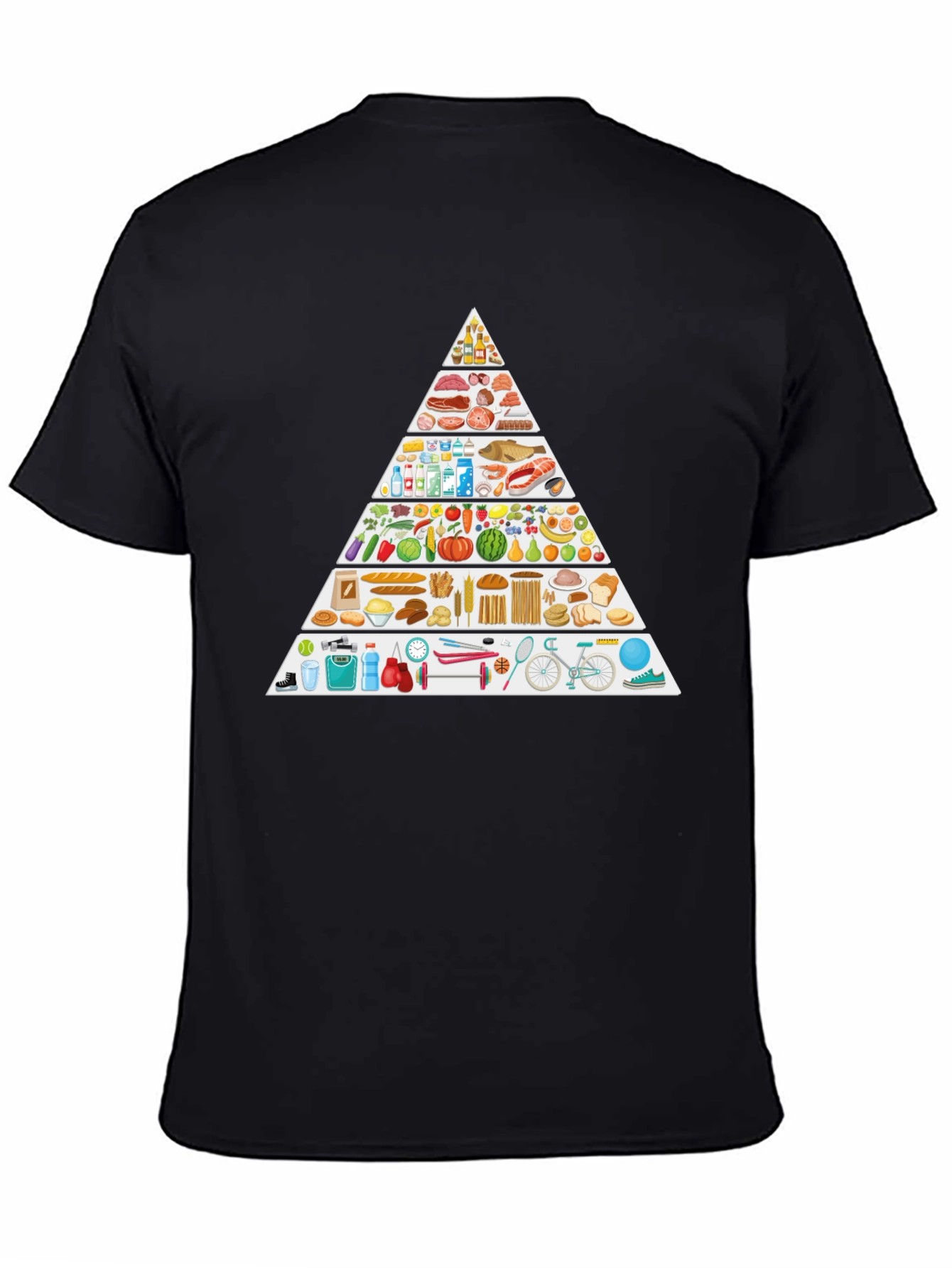 Food Pyramid Lifestyle T-Shirt