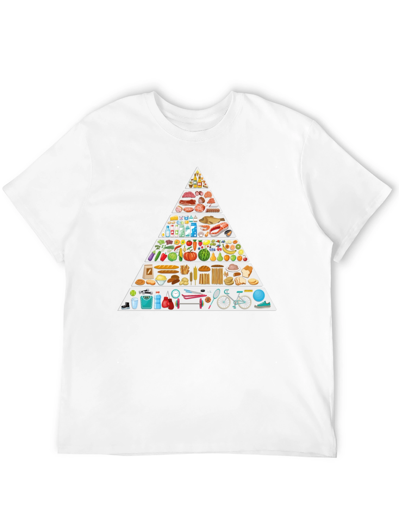 Food Pyramid Lifestyle T-Shirt