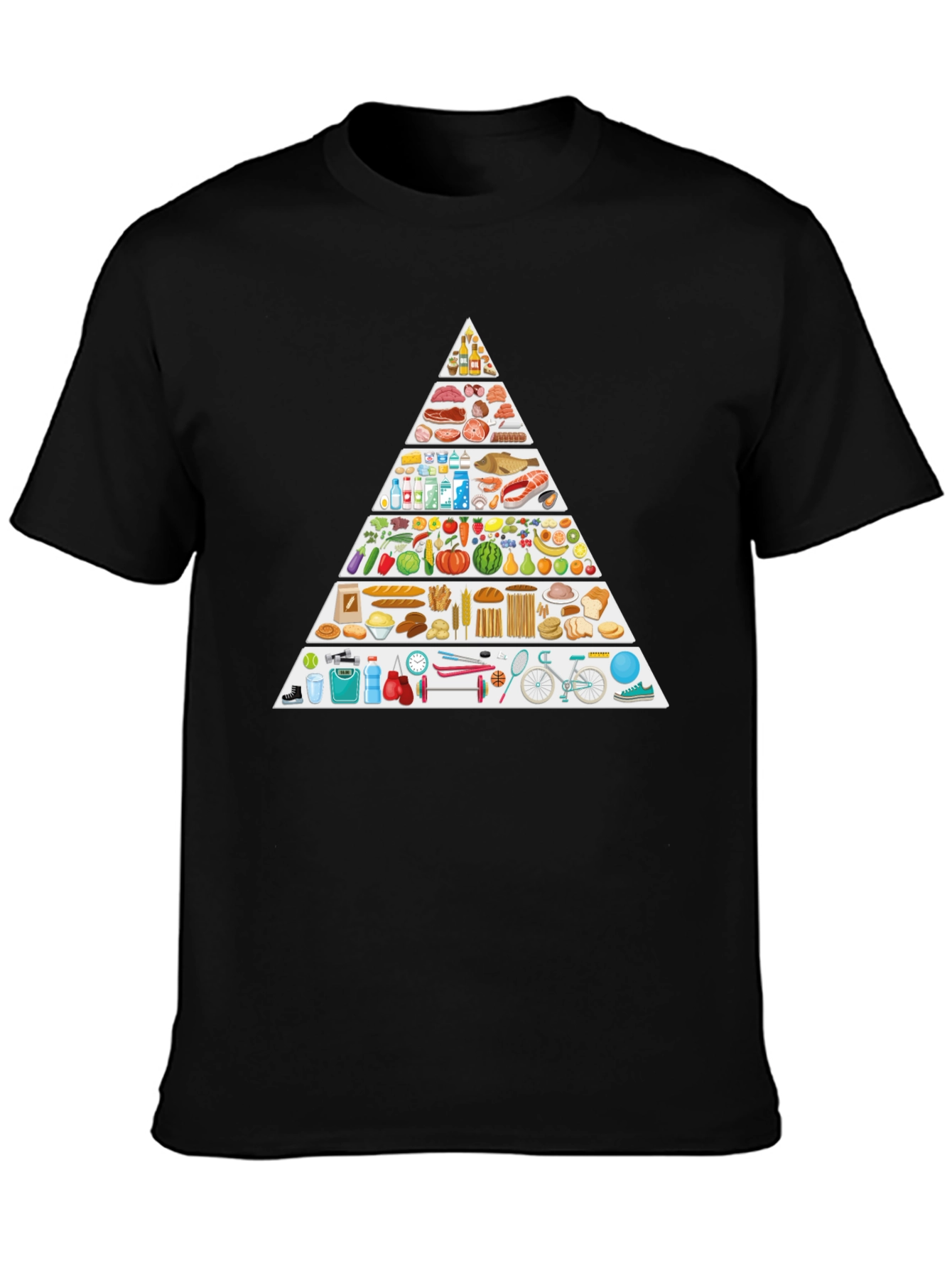 Food Pyramid Lifestyle T-Shirt
