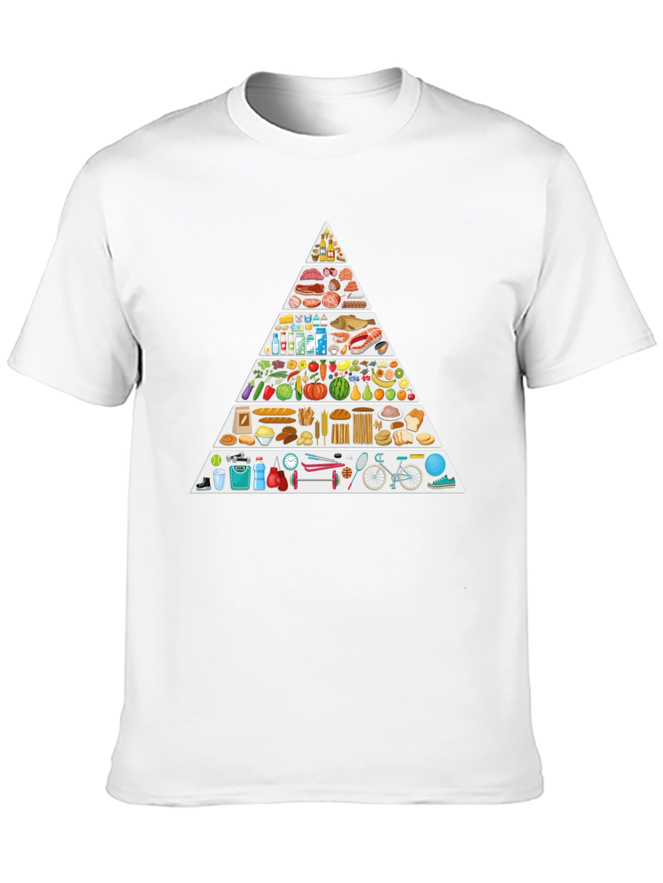 Food Pyramid Lifestyle T-Shirt
