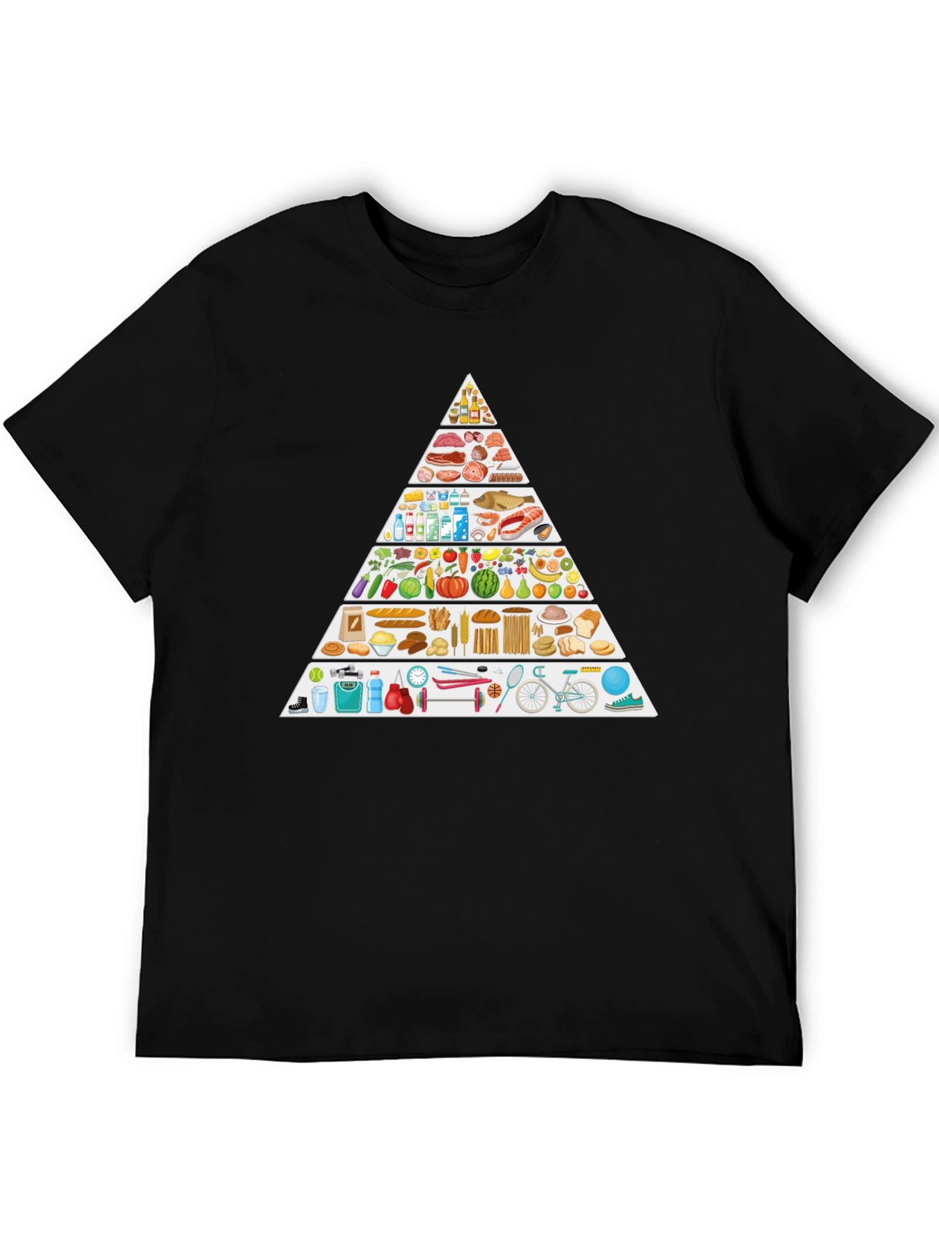 Food Pyramid Lifestyle T-Shirt