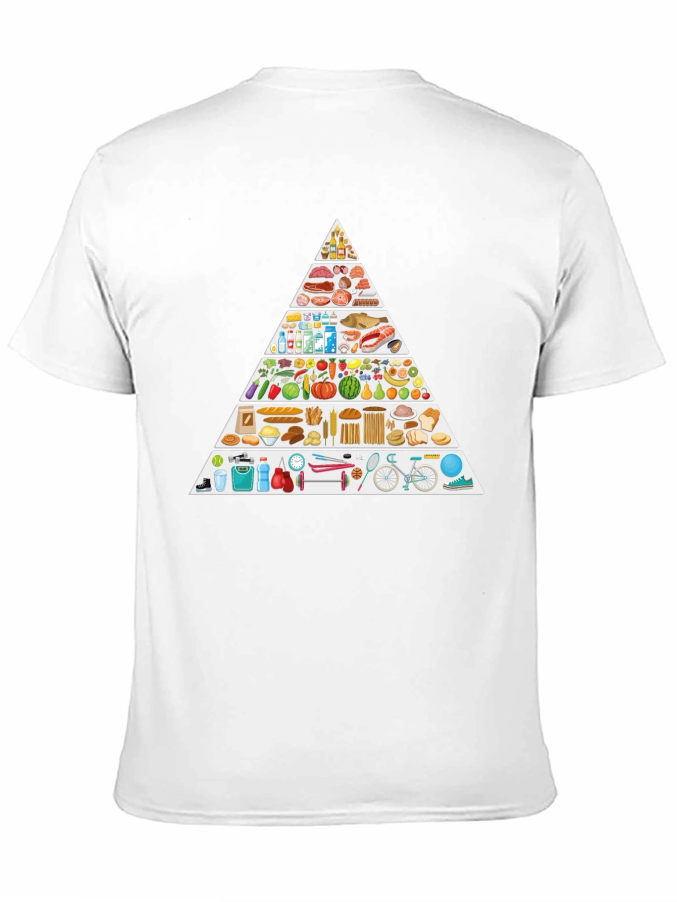 Food Pyramid Lifestyle T-Shirt