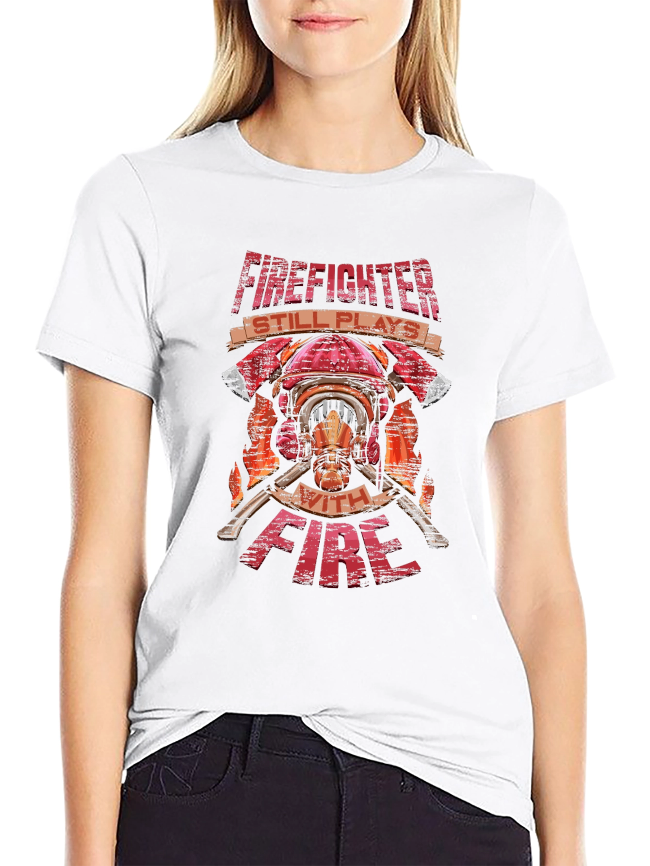 Firefighter Plays With Fire T-Shirt
