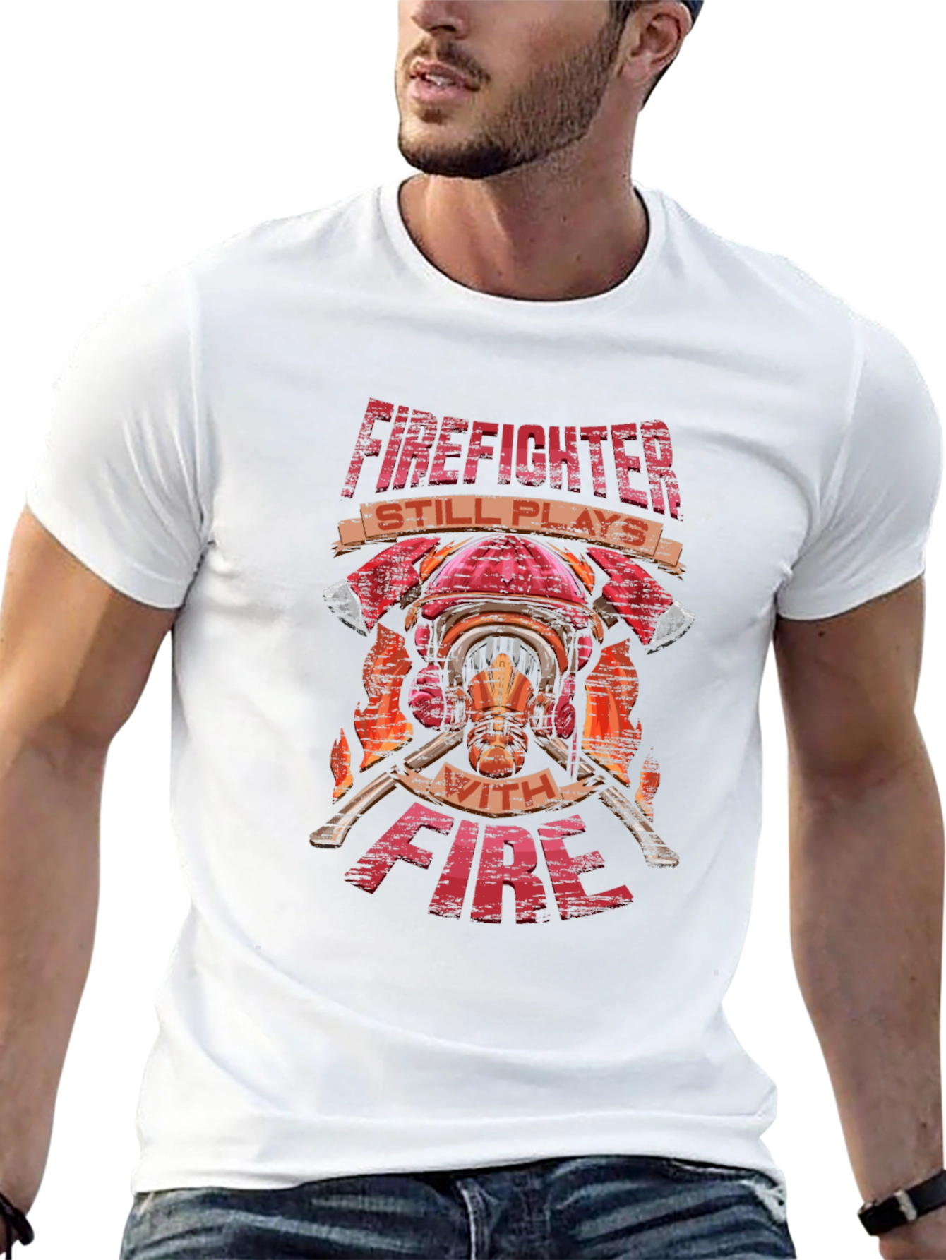 Firefighter Plays With Fire T-Shirt