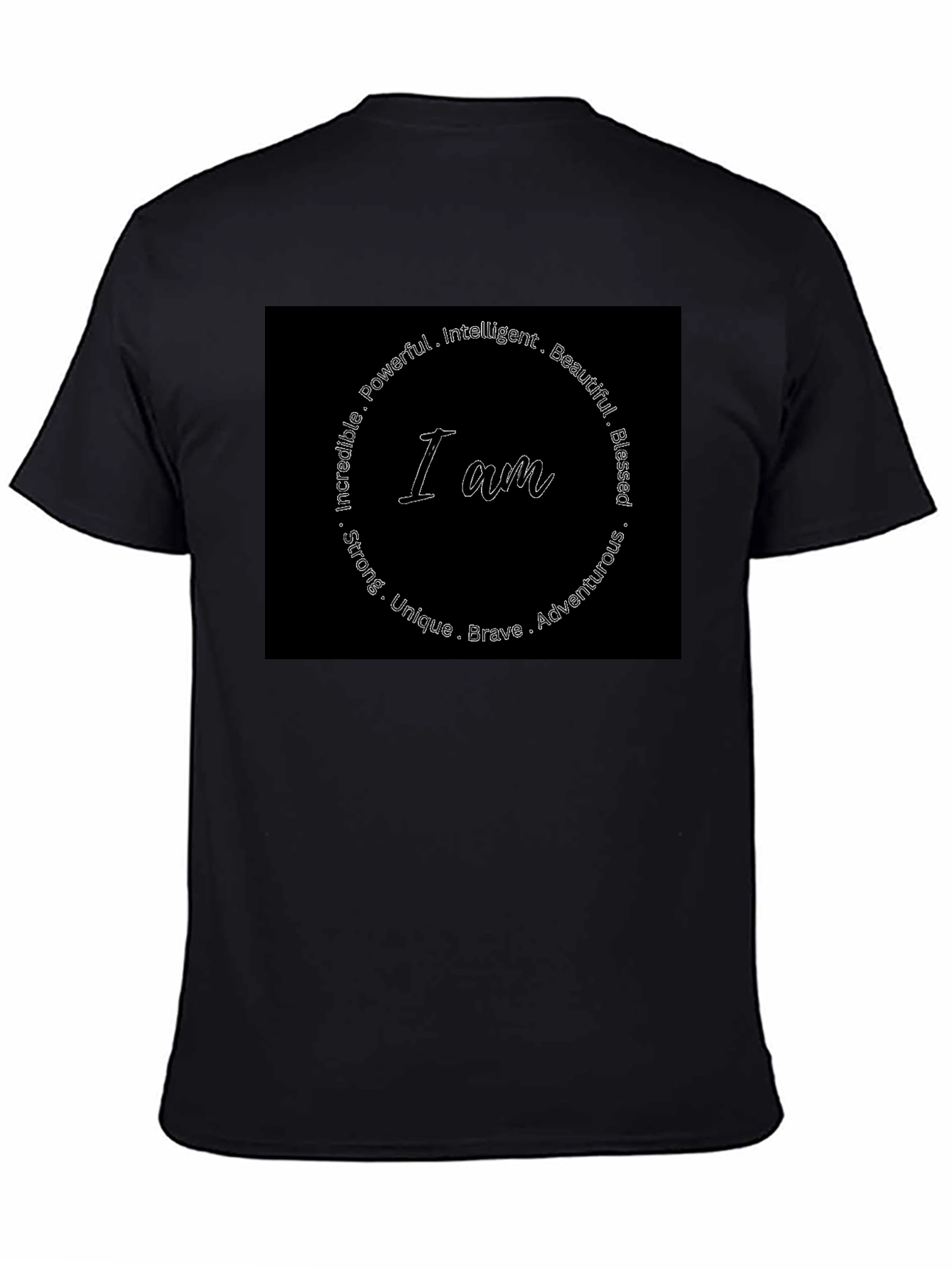I Am Affirmations Graphic Tee - Black