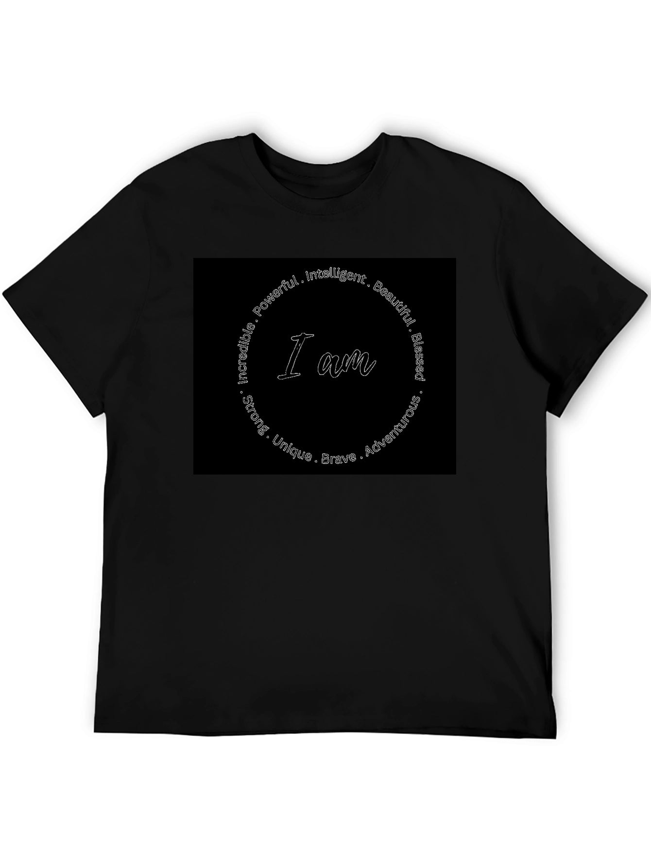 I Am Affirmations Graphic Tee - Black