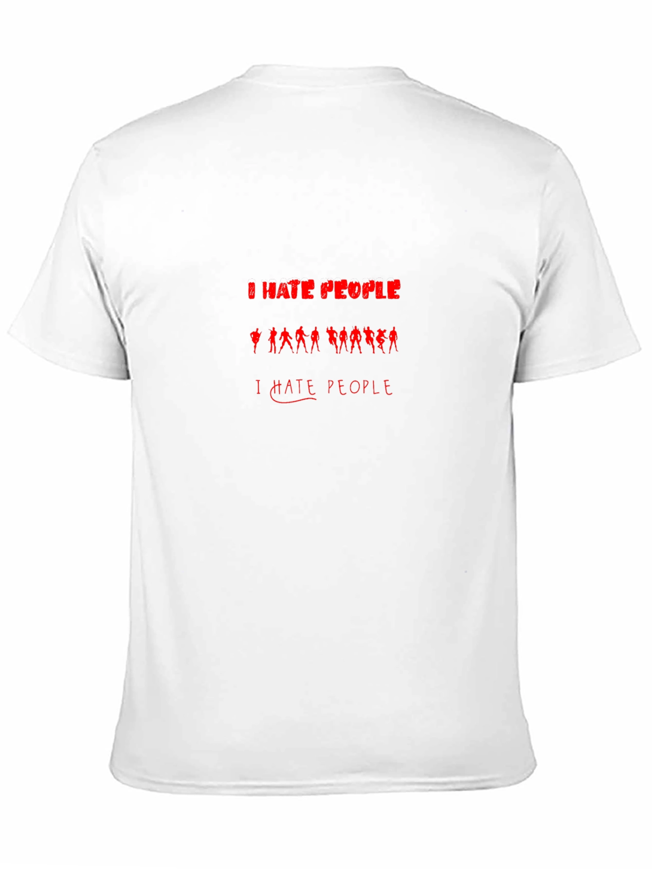 I Hate People Graphic T-Shirt - Black Novelty Tee