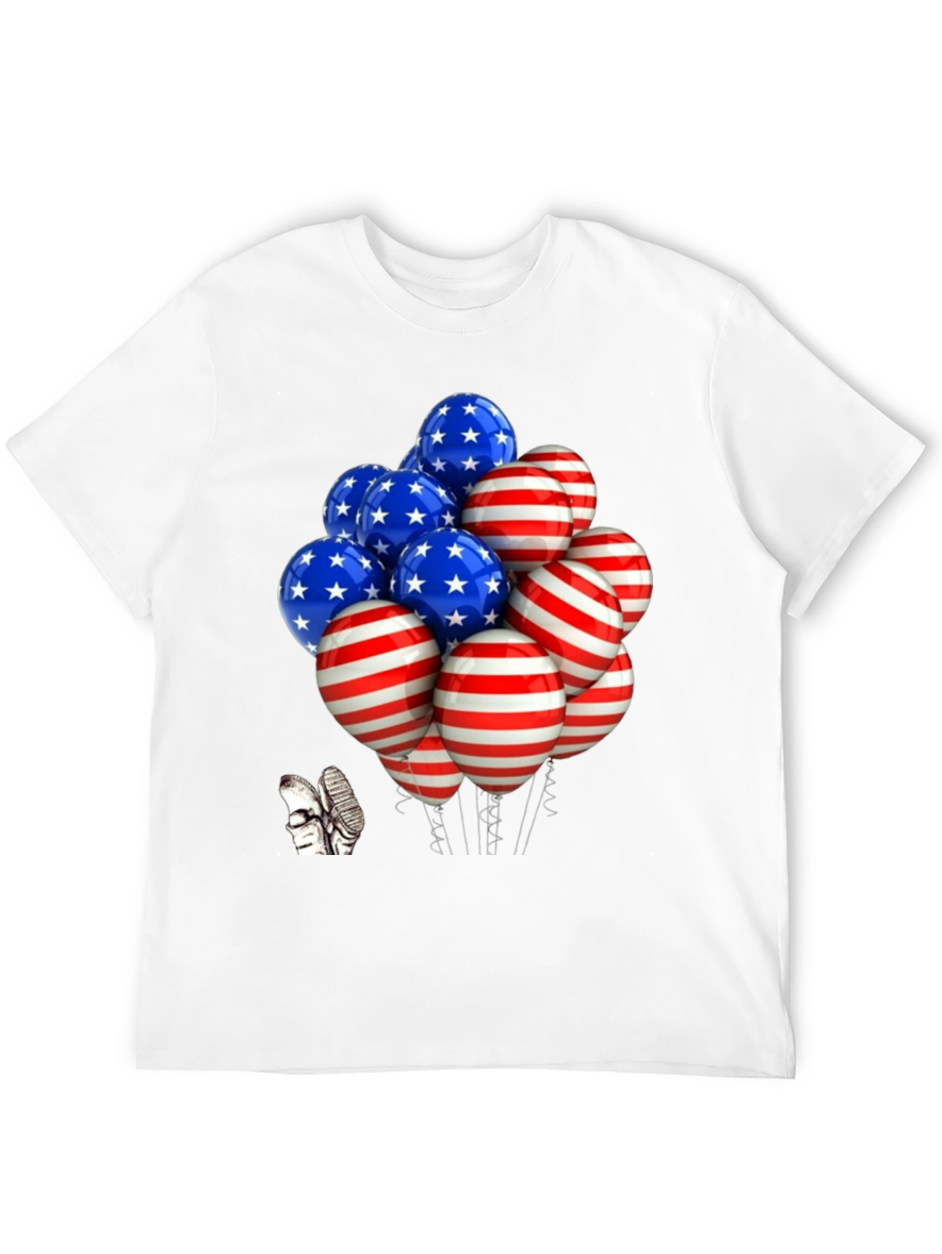 Patriotic Balloon Graphic Tee - USA Pride