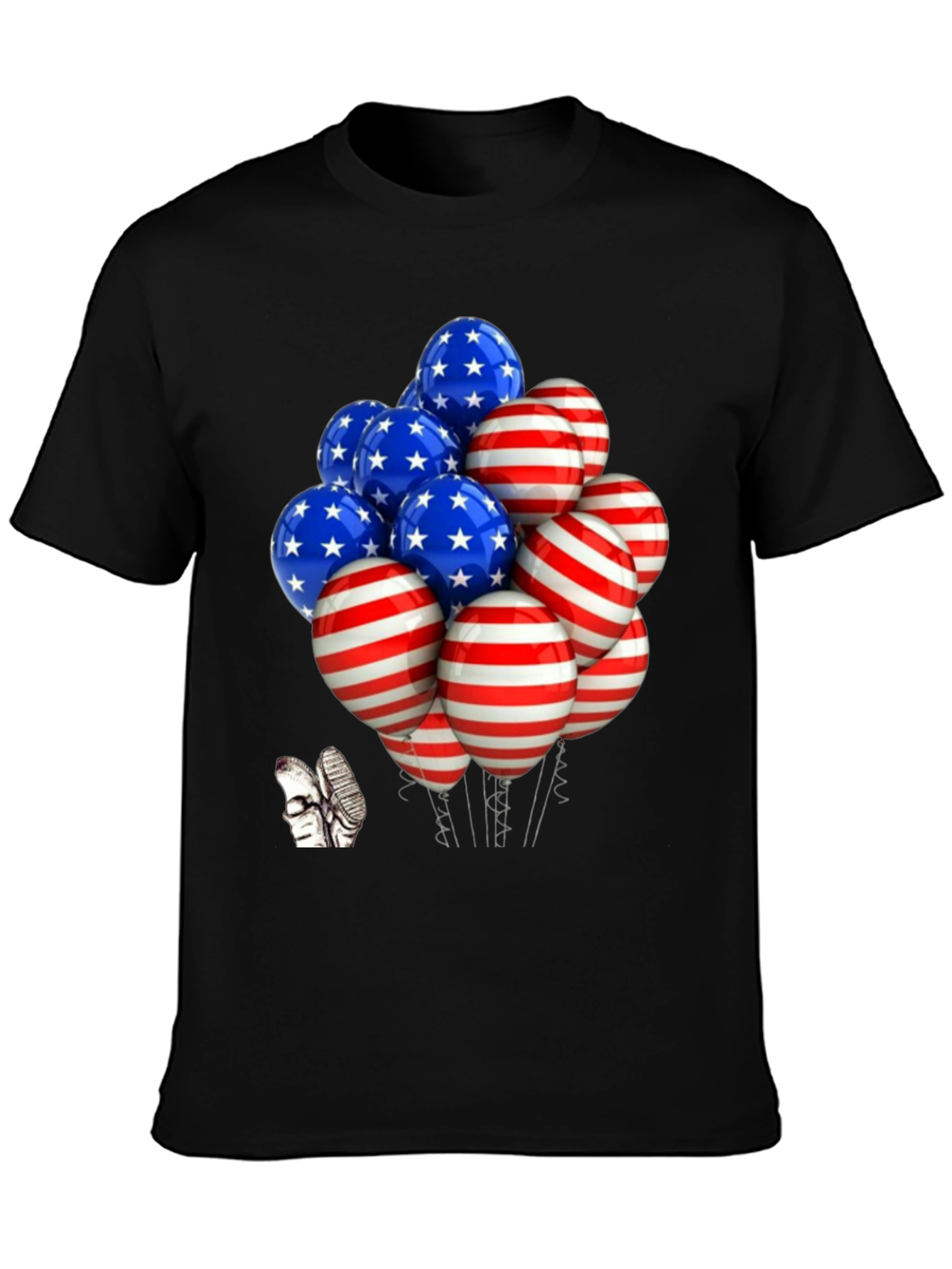 Patriotic Balloon Graphic Tee - USA Pride