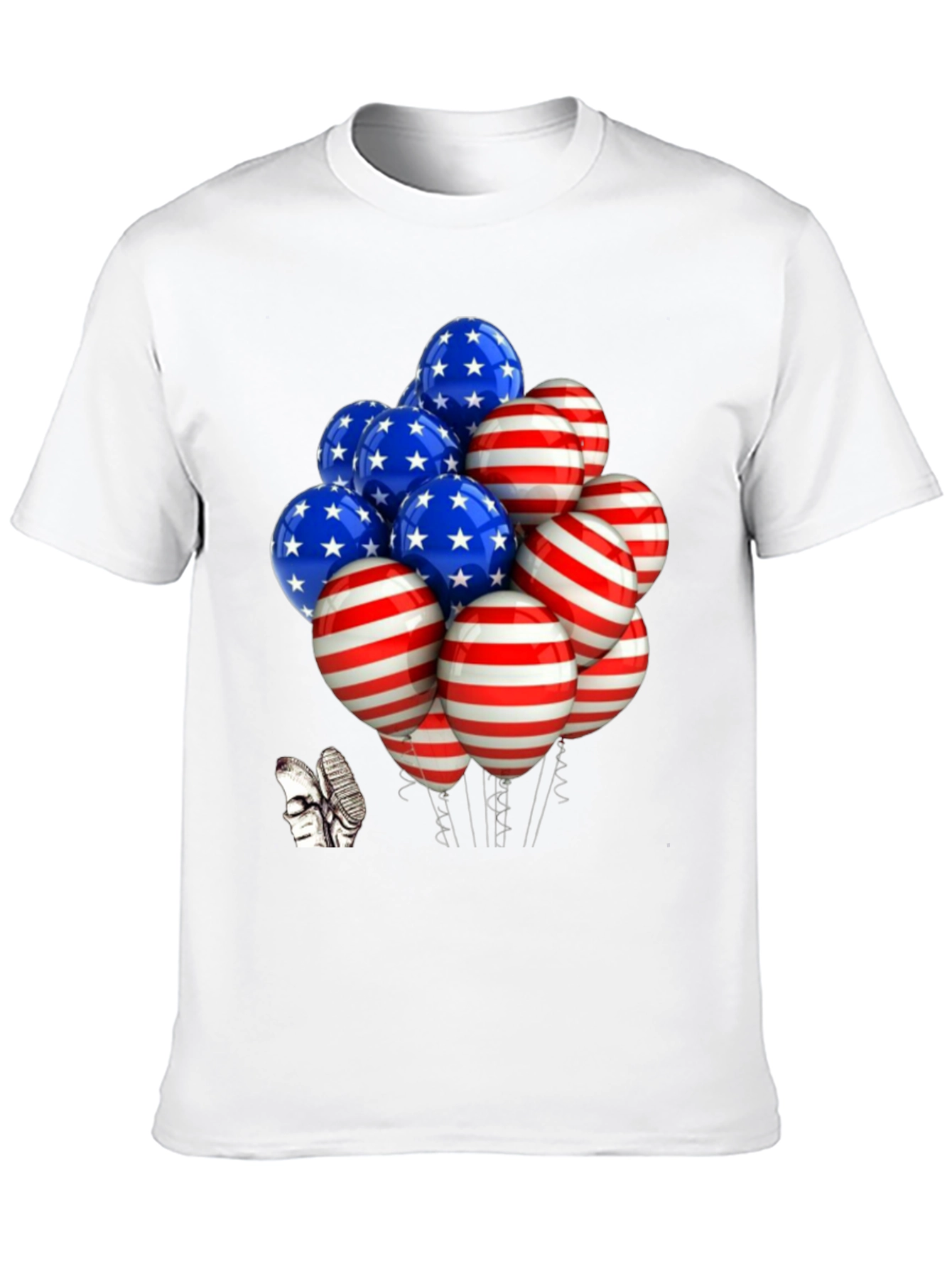 Patriotic Balloon Graphic Tee - USA Pride