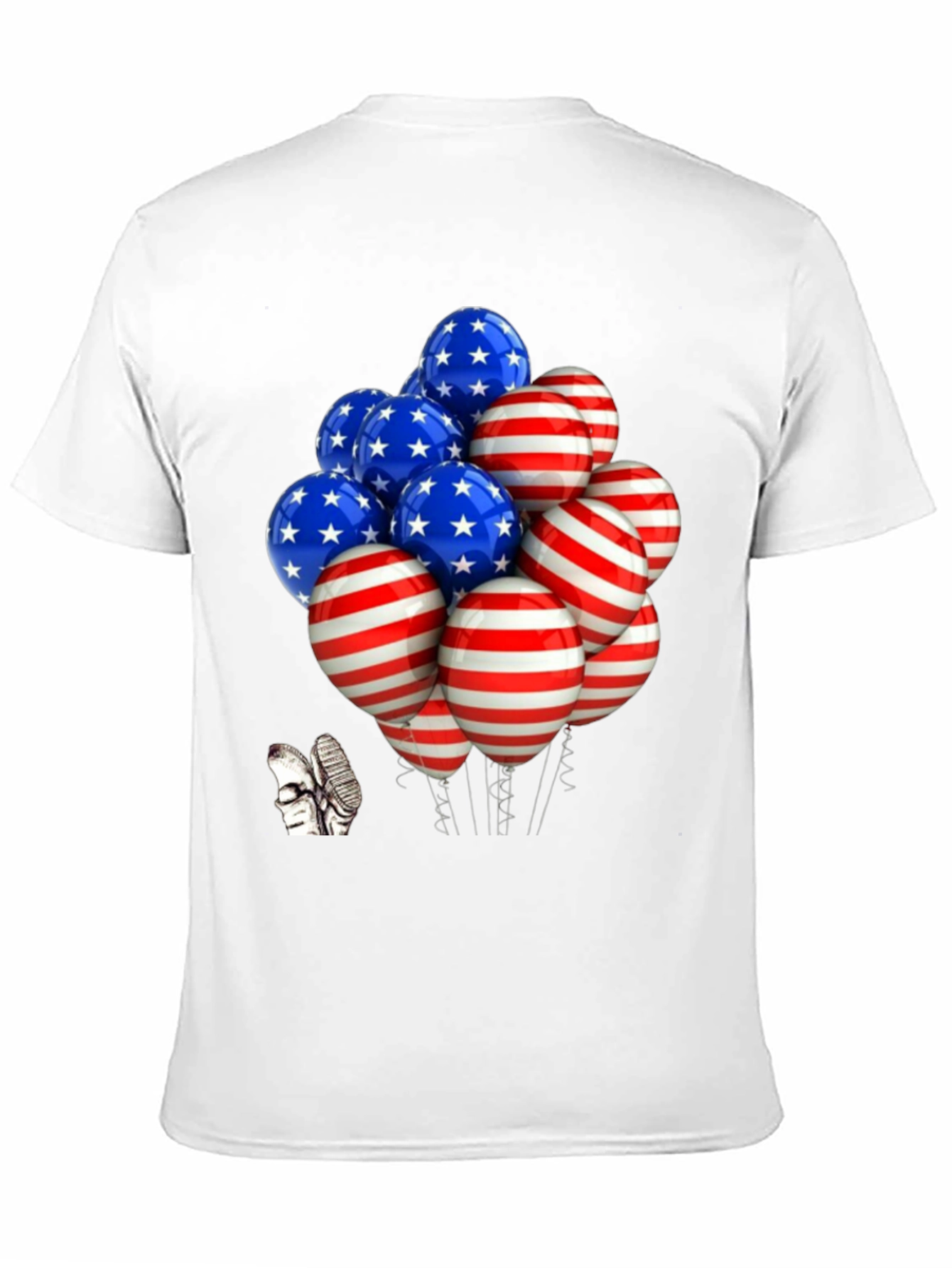 Patriotic Balloon Graphic Tee - USA Pride