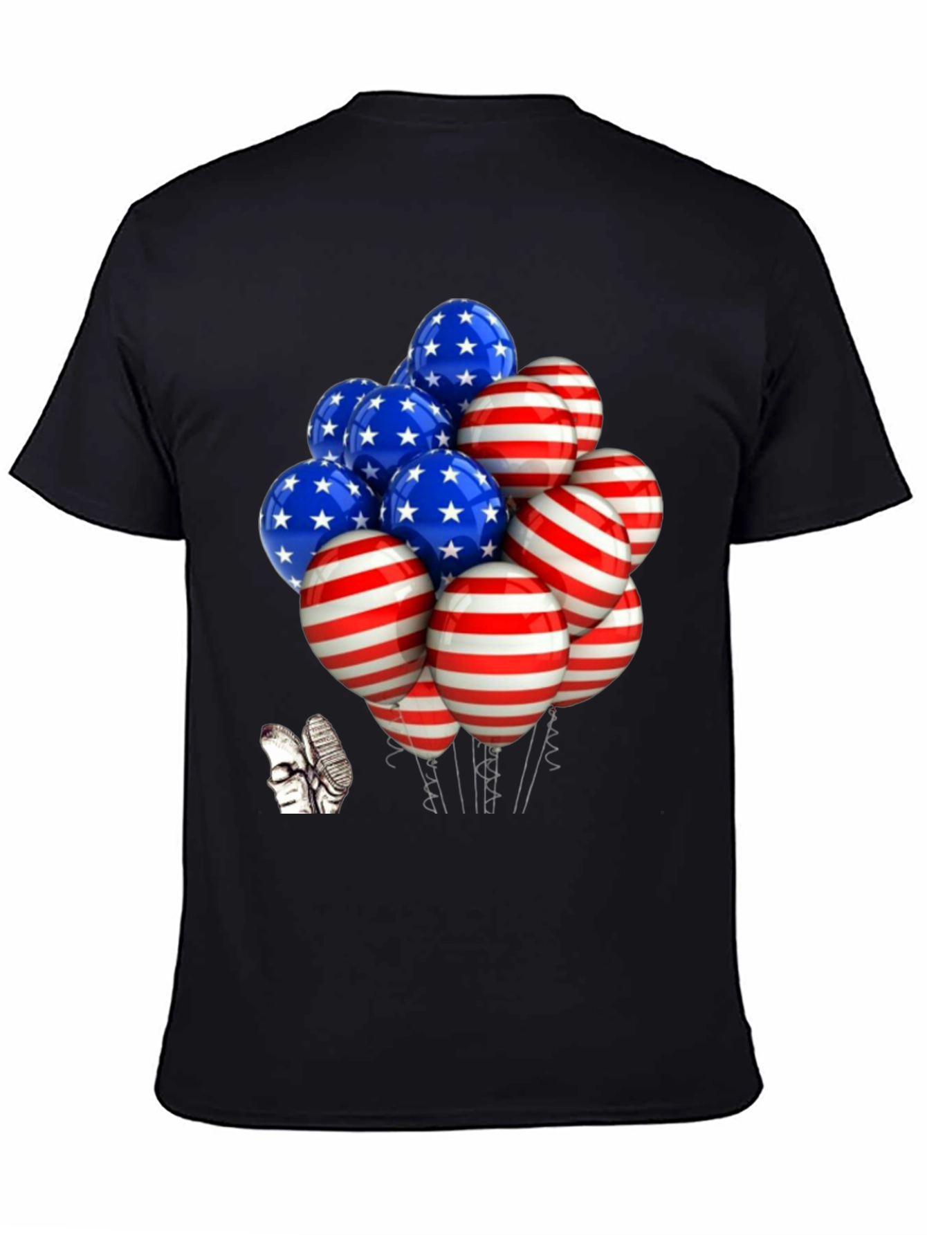 Patriotic Balloon Graphic Tee - USA Pride