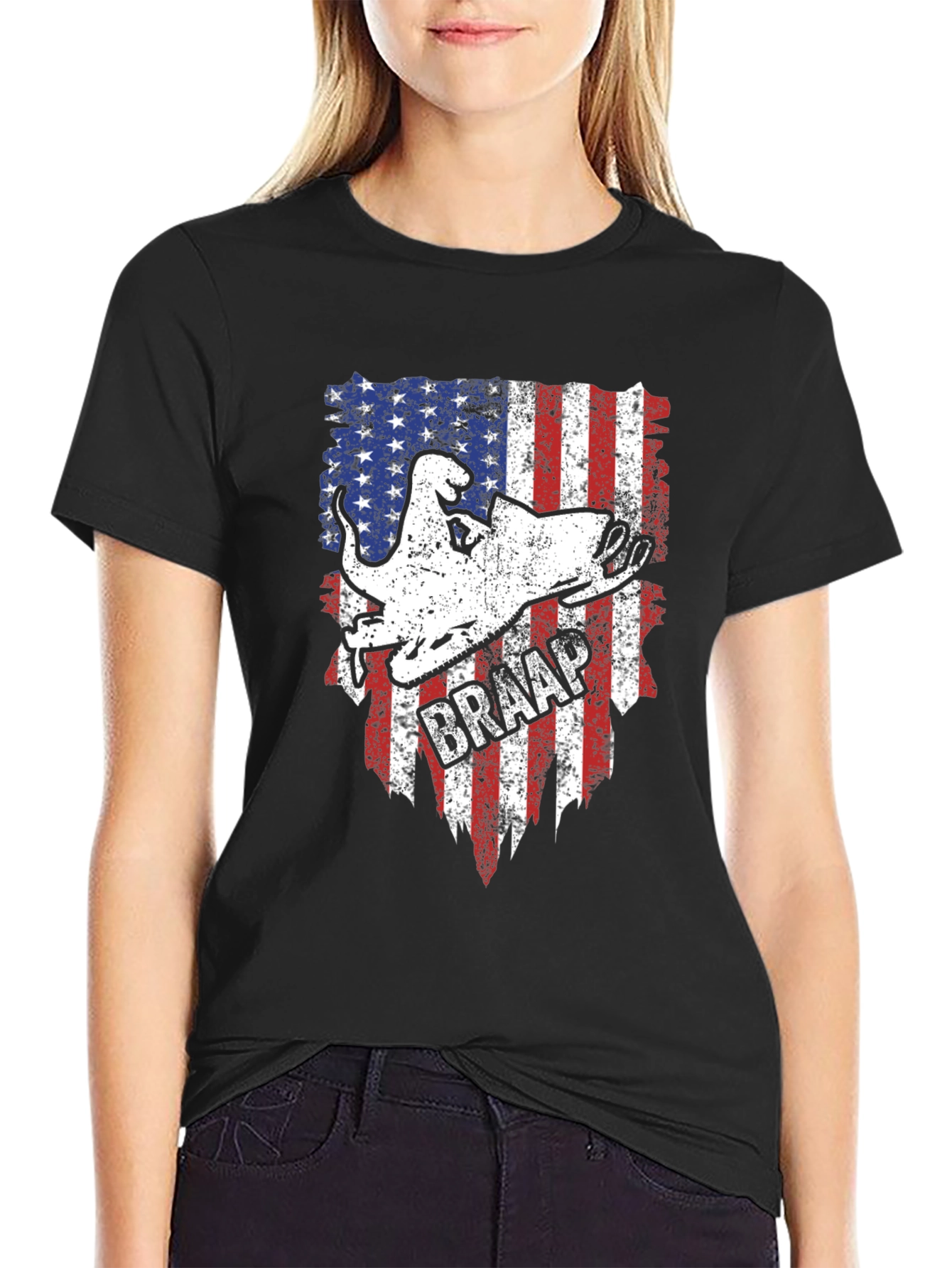 Patriotic Snowmobile T-Shirt