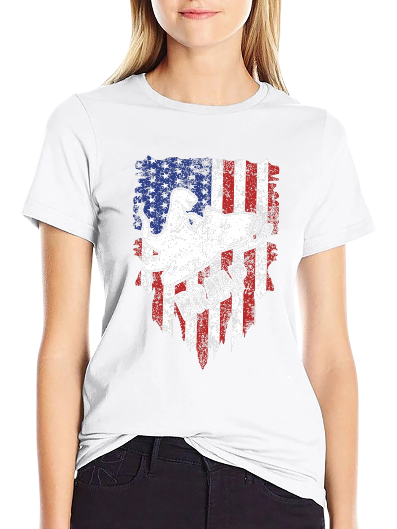Patriotic Snowmobile T-Shirt