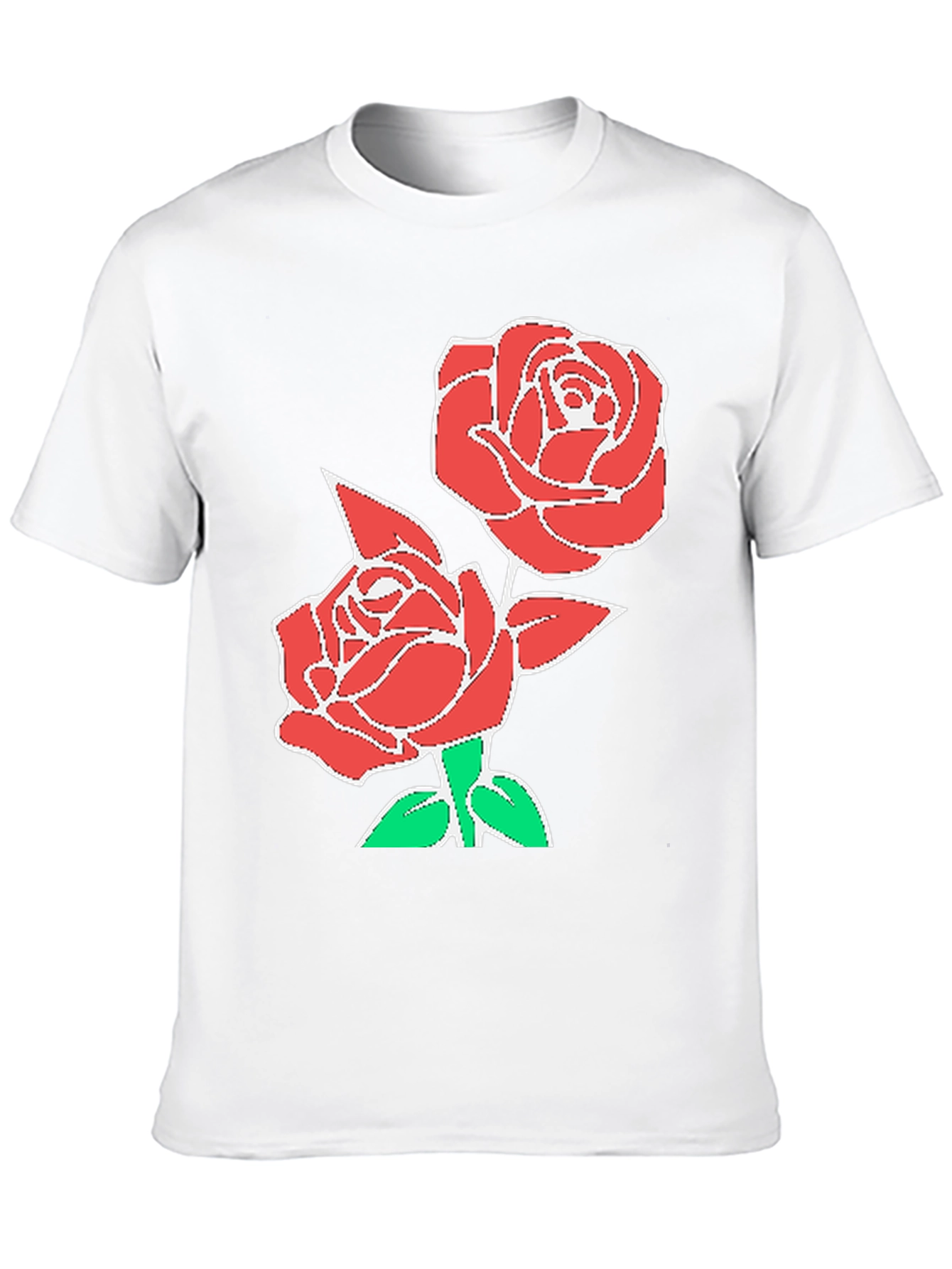 Black Rose Graphic T-Shirt - Stylish Floral Design