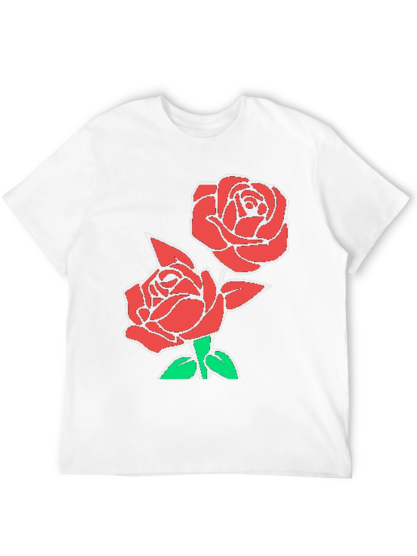 Black Rose Graphic T-Shirt - Stylish Floral Design