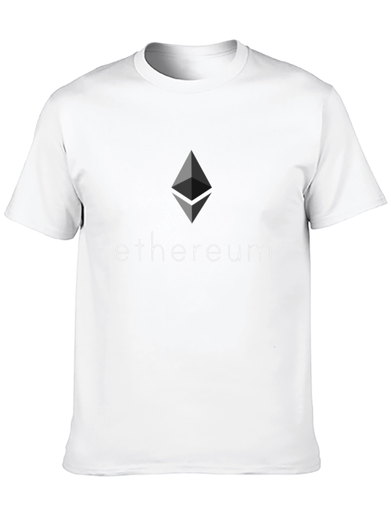 Ethereum Logo Graphic Black T-Shirt