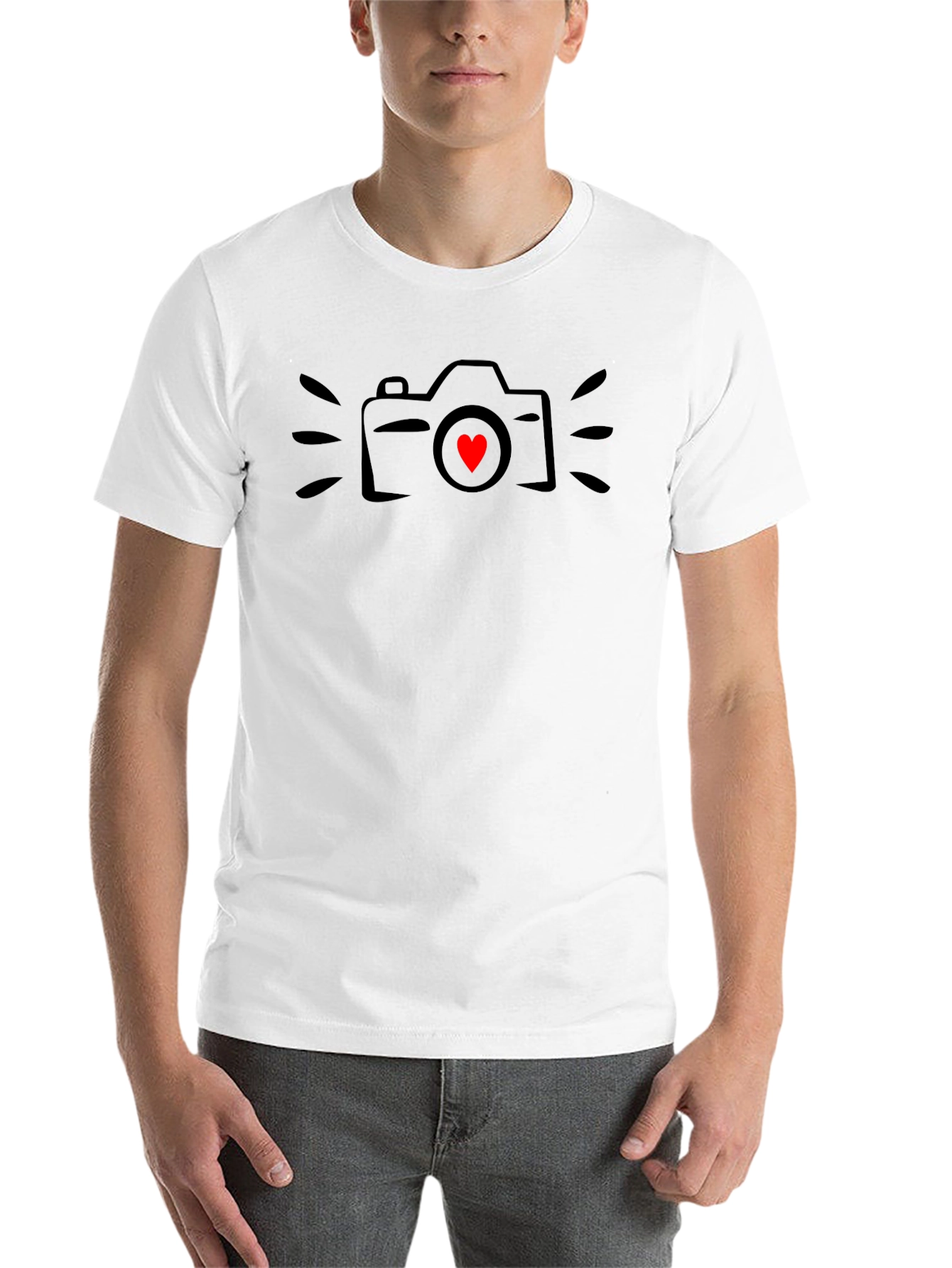 Camera Heartbeat T-Shirt - Photographers Love