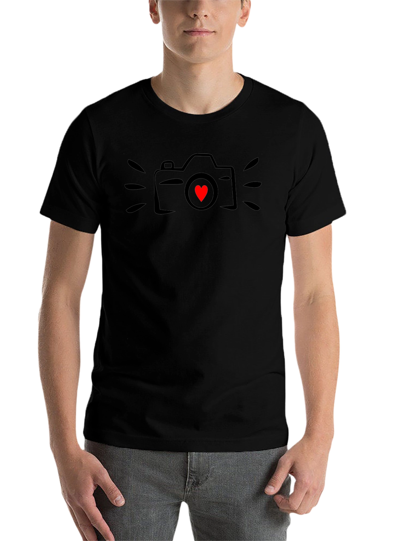 Camera Heartbeat T-Shirt - Photographers Love