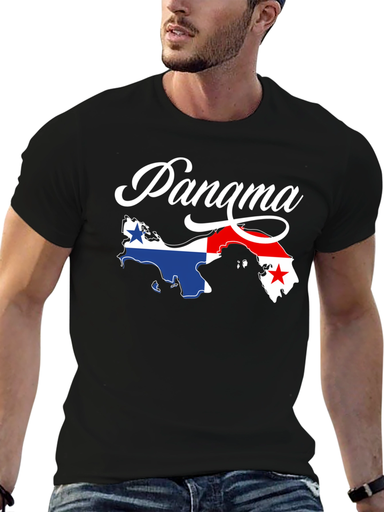 Panama Flag Map T-Shirt