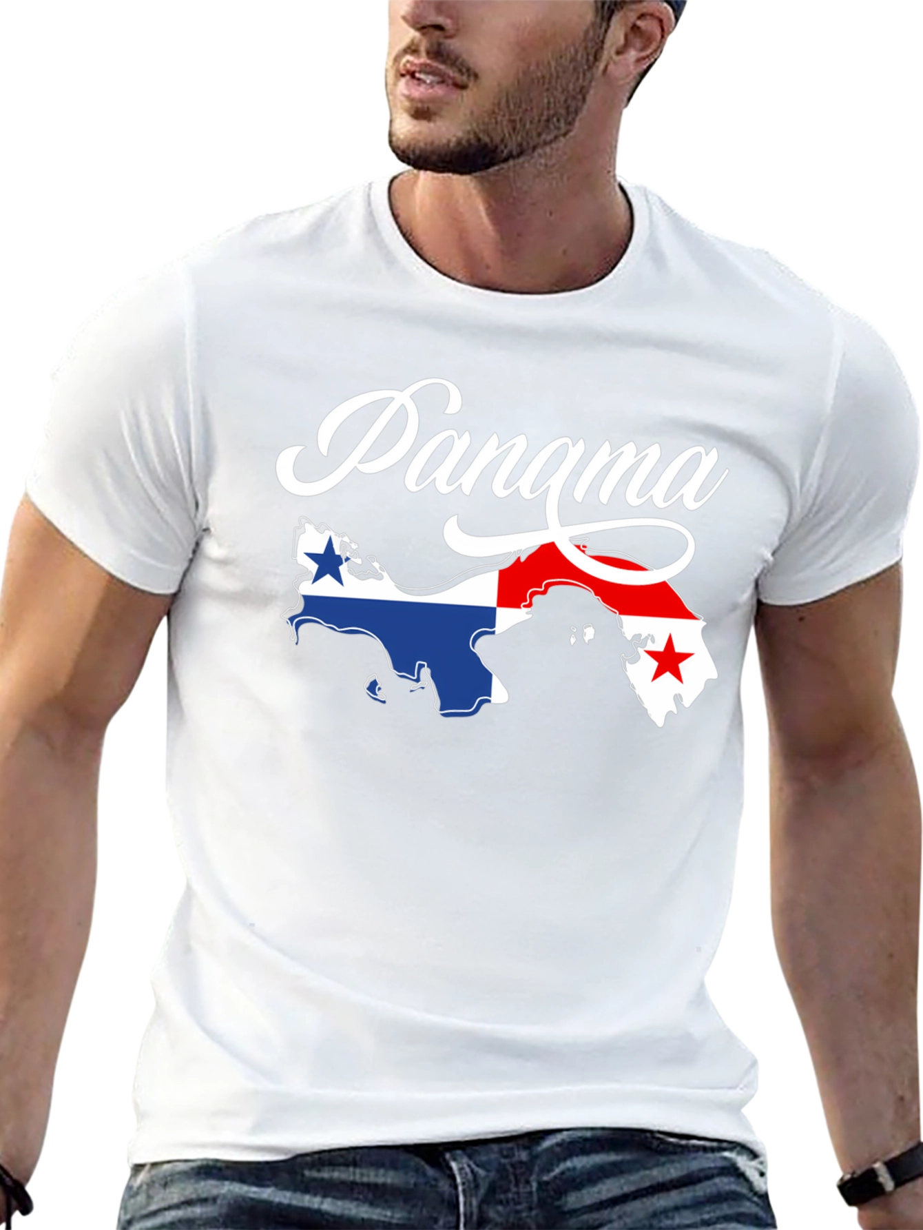 Panama Flag Map T-Shirt