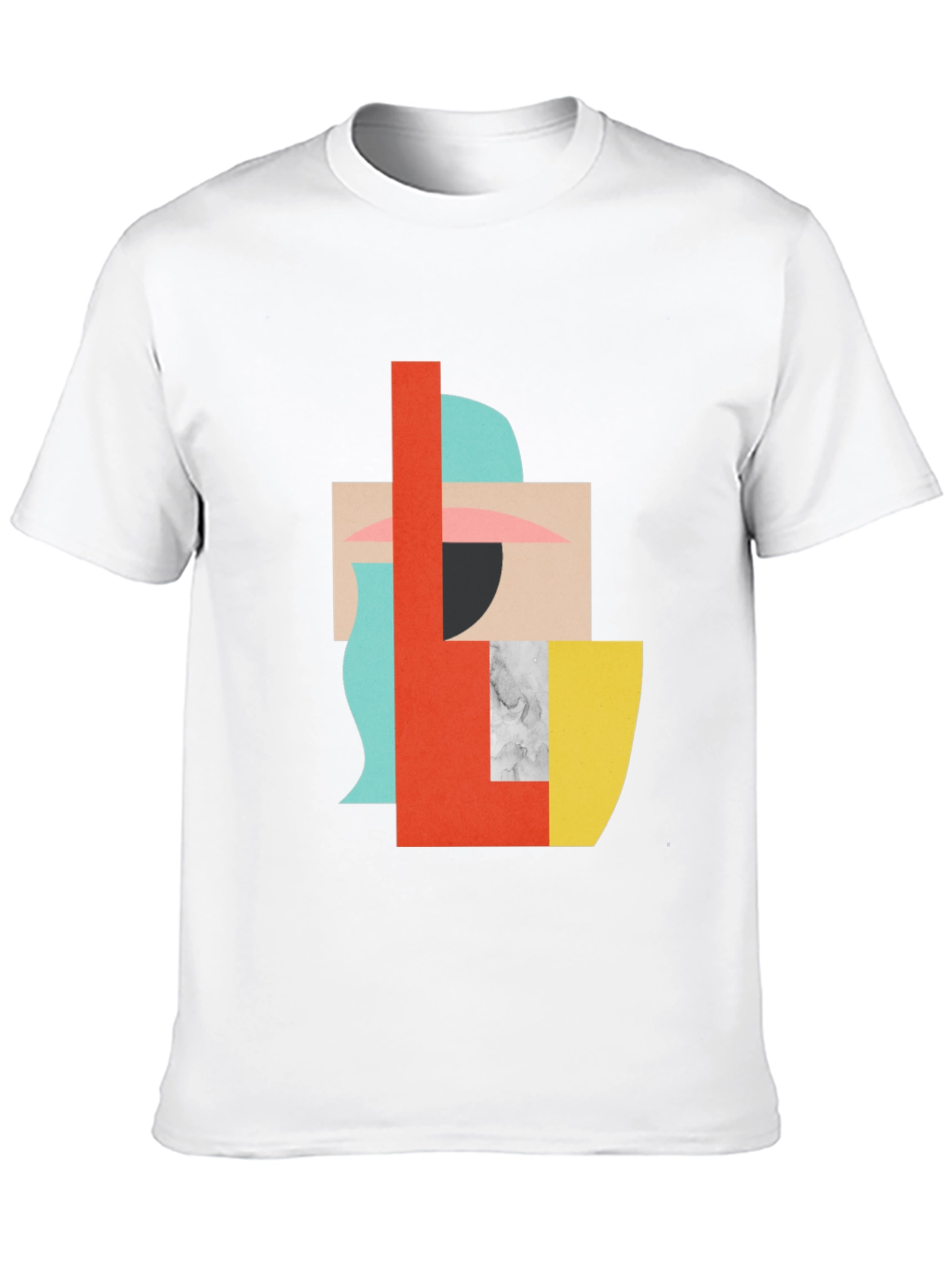 Abstract Geometric Graphic Tee - Modern Art Shirt