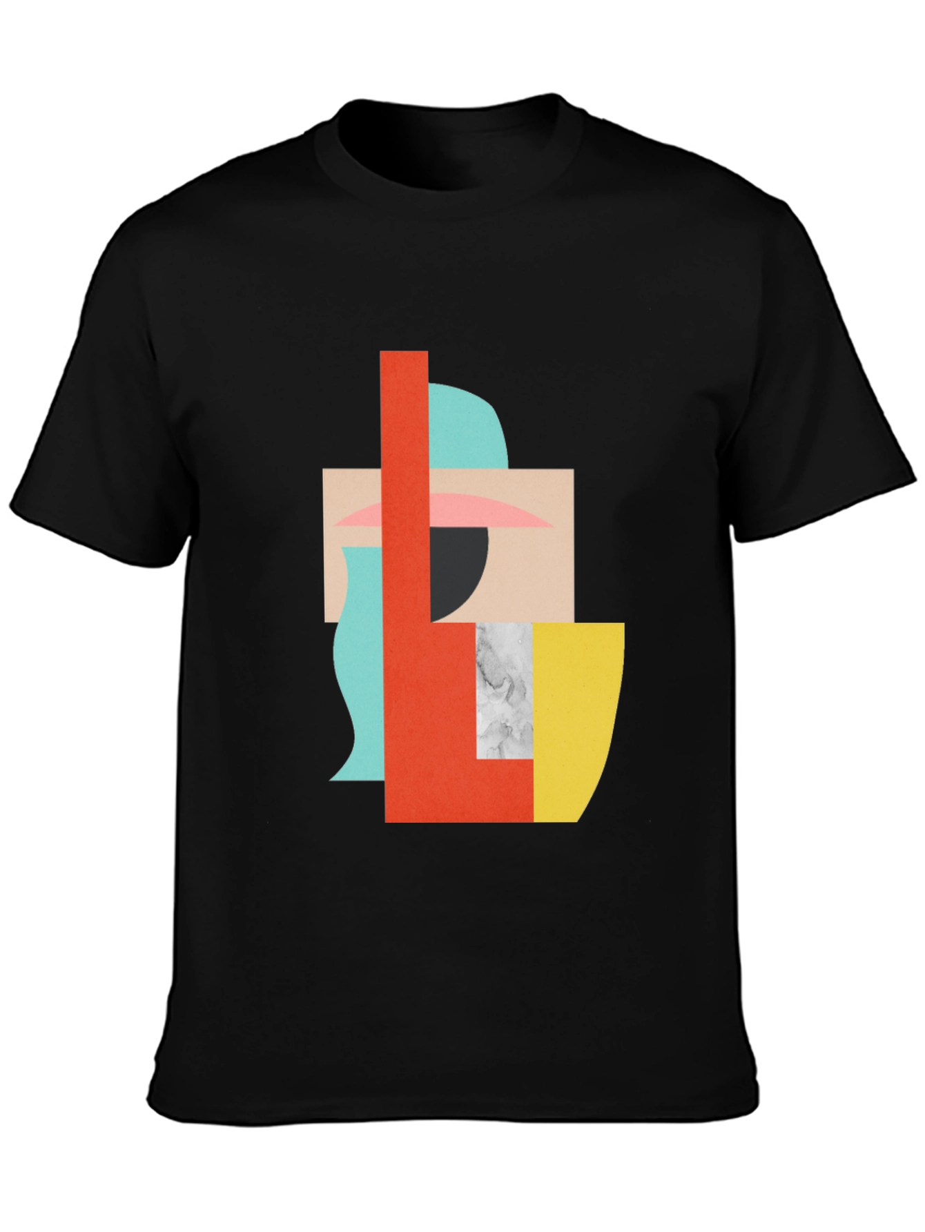 Abstract Geometric Graphic Tee - Modern Art Shirt