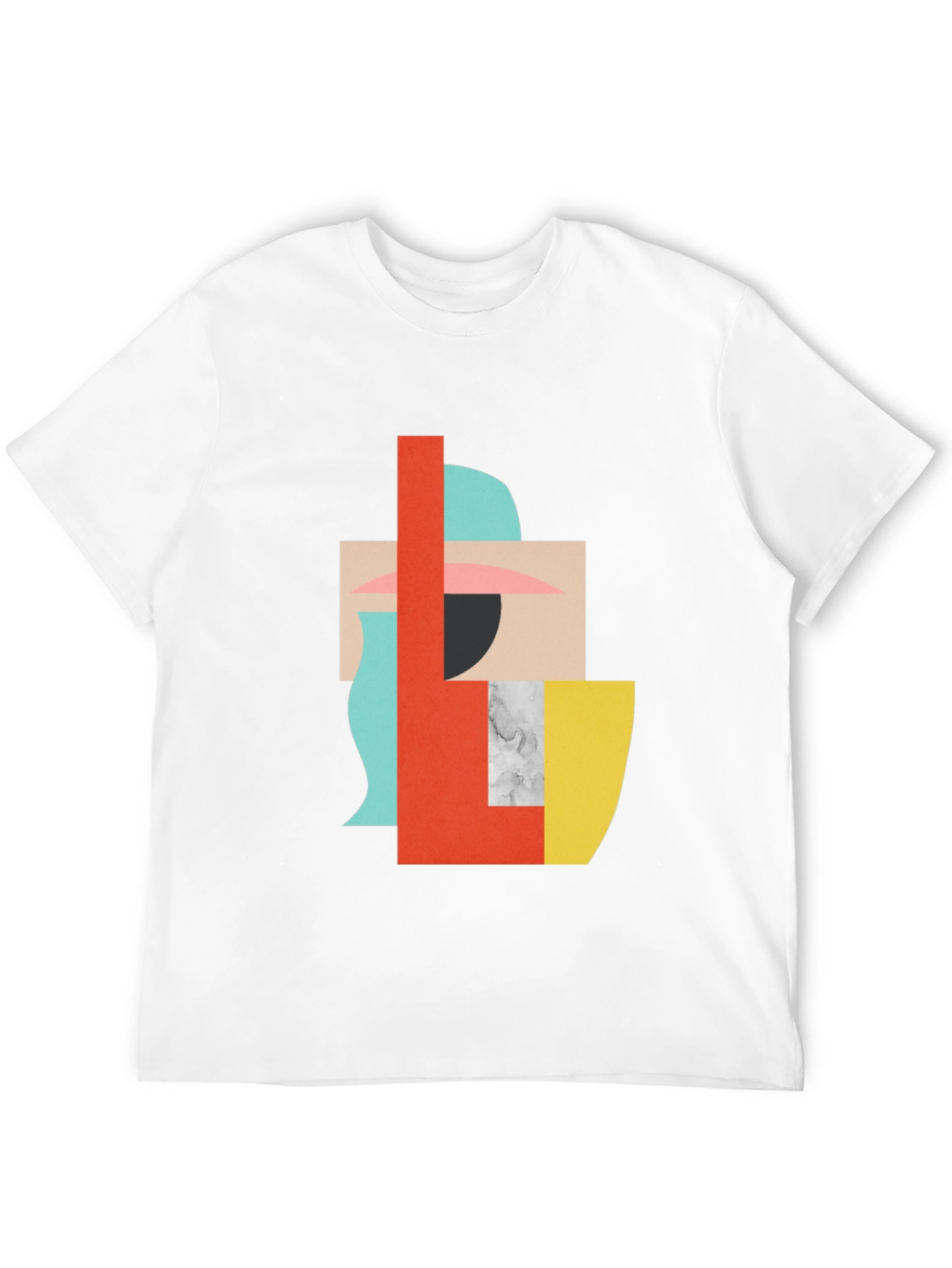 Abstract Geometric Graphic Tee - Modern Art Shirt