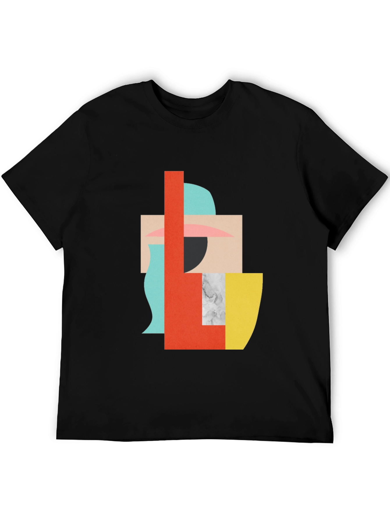 Abstract Geometric Graphic Tee - Modern Art Shirt