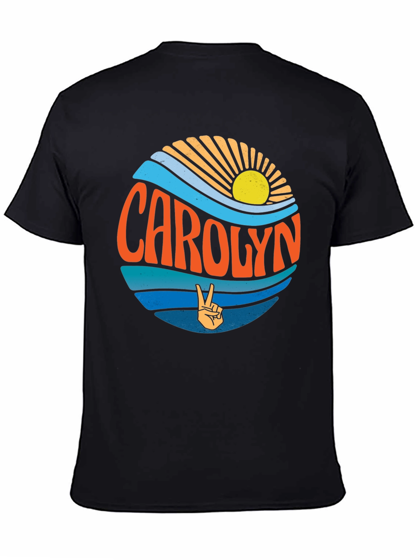 Carolyn Peace Sign Graphic Tee - Retro Style T-Shirt