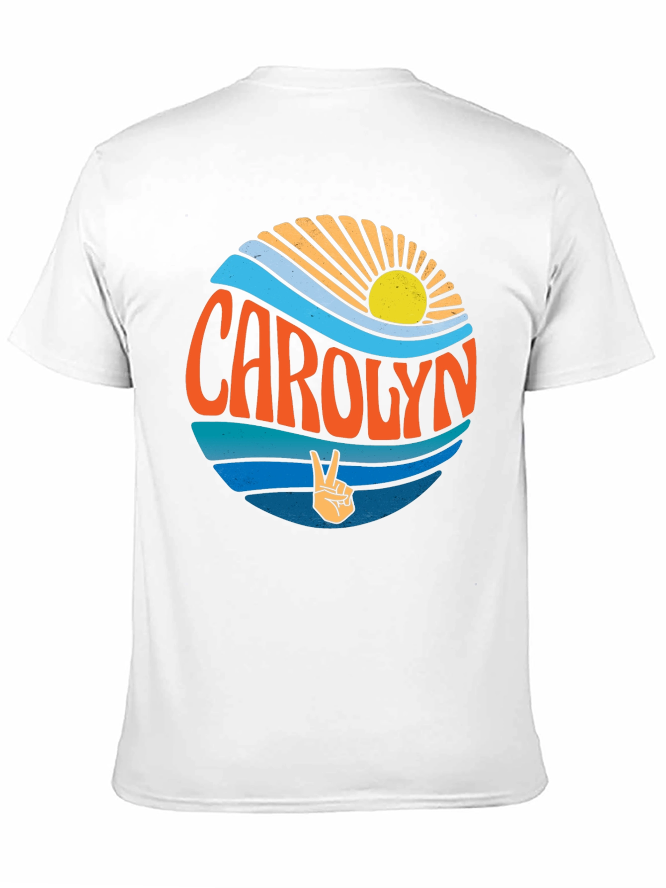 Carolyn Peace Sign Graphic Tee - Retro Style T-Shirt