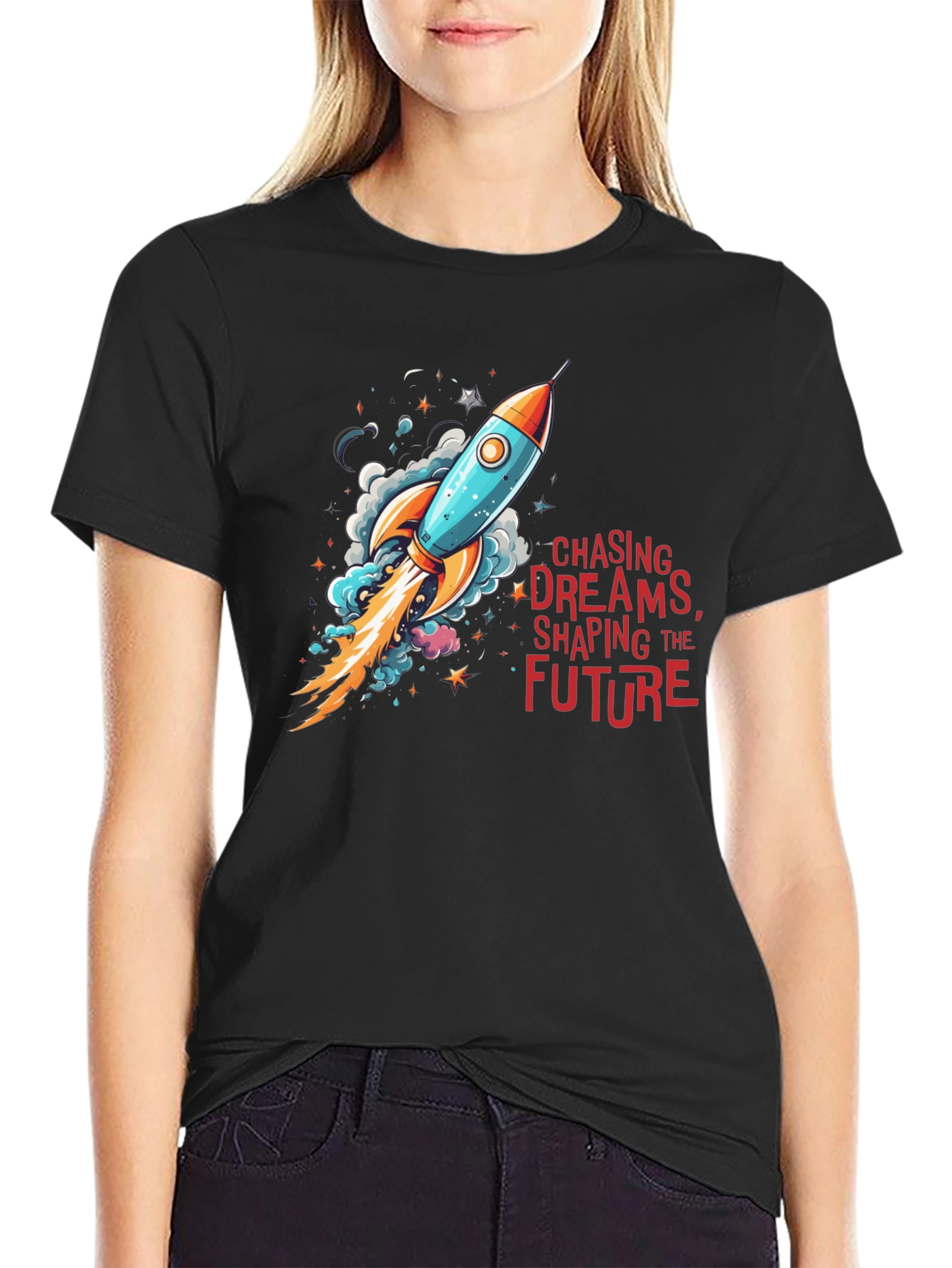 Chase Dreams Rocket Graphic Tee