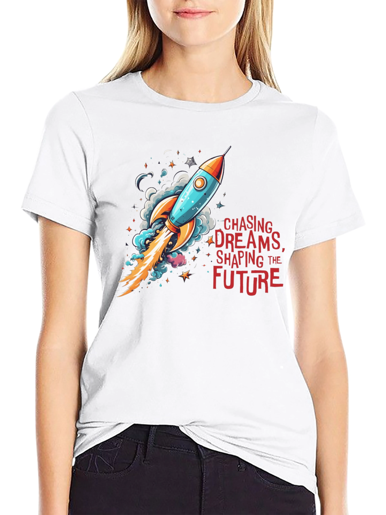 Chase Dreams Rocket Graphic Tee