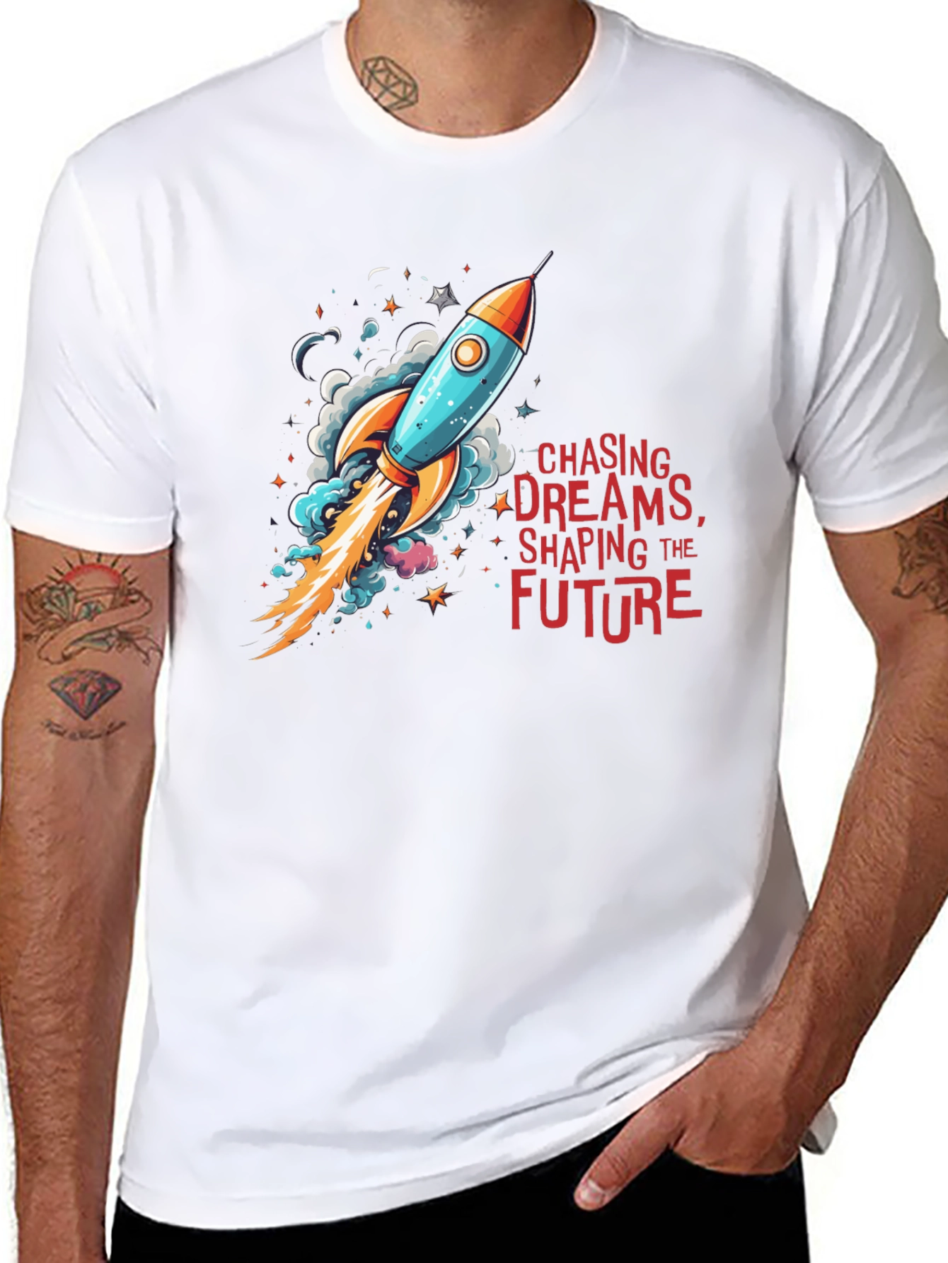 Chase Dreams Rocket Graphic Tee