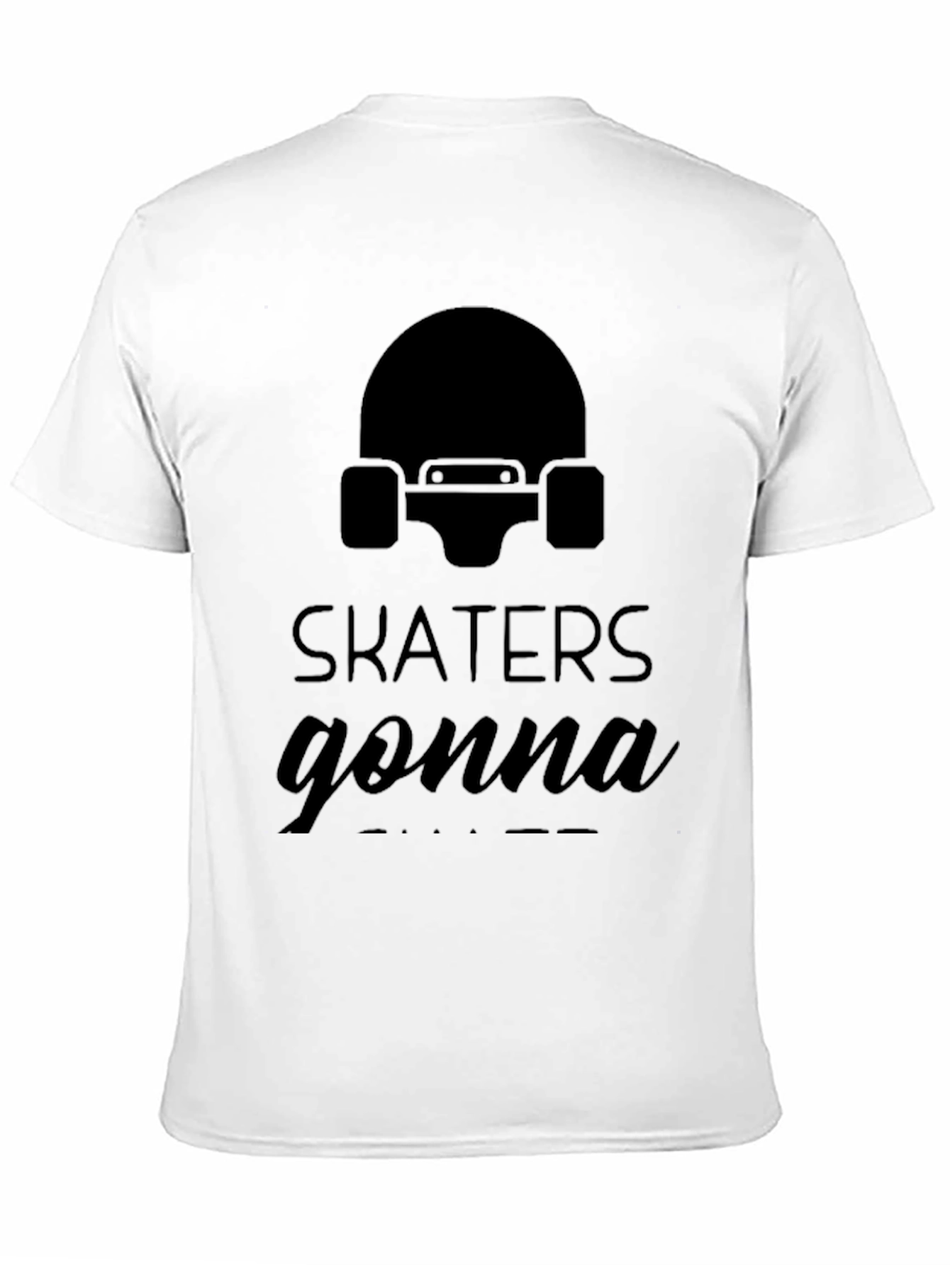 Skater Graphic Tee - Skaters Gonna Skate Black T-Shirt