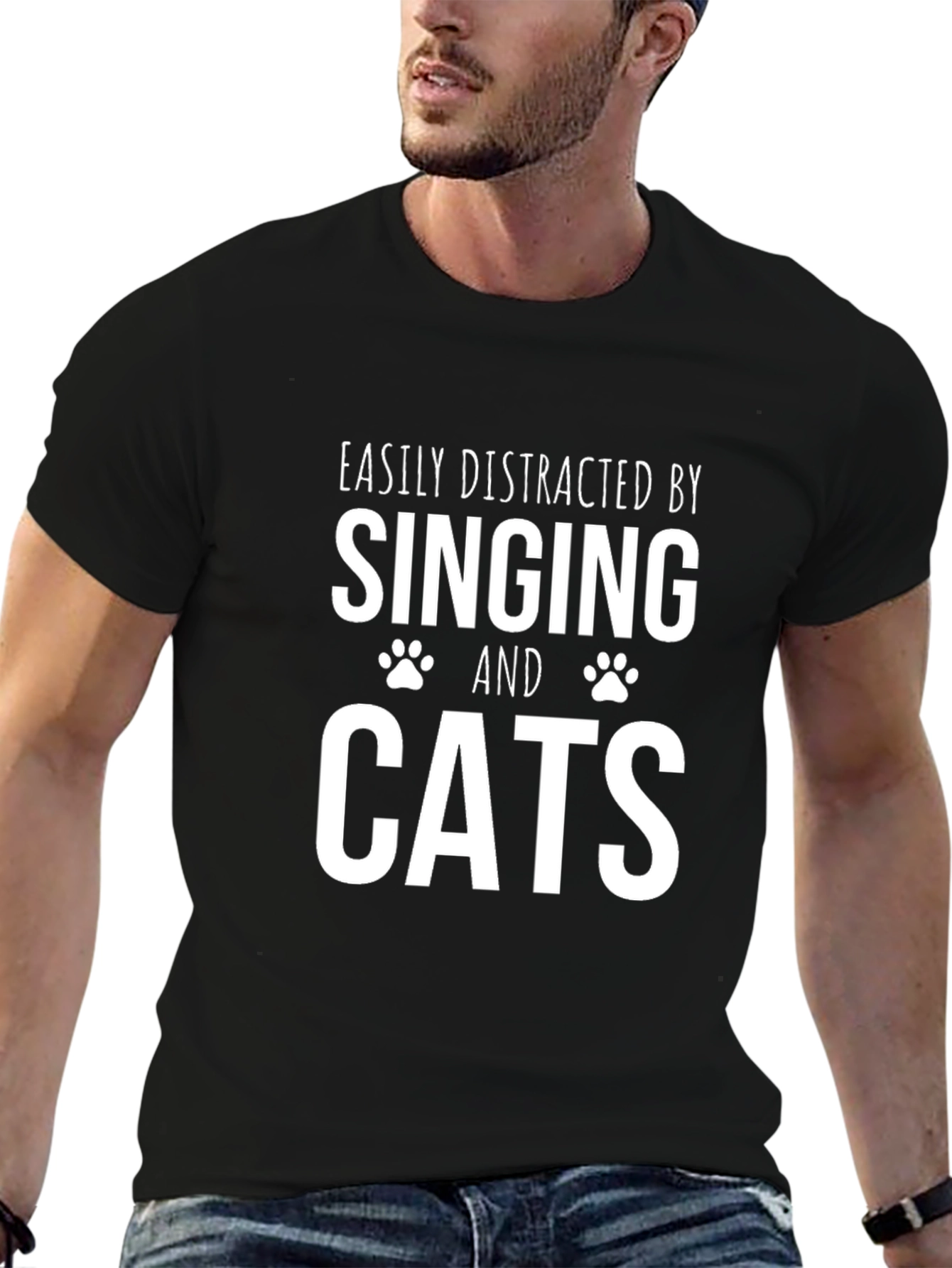 Easily Distracted By Singing Cats T-Shirt