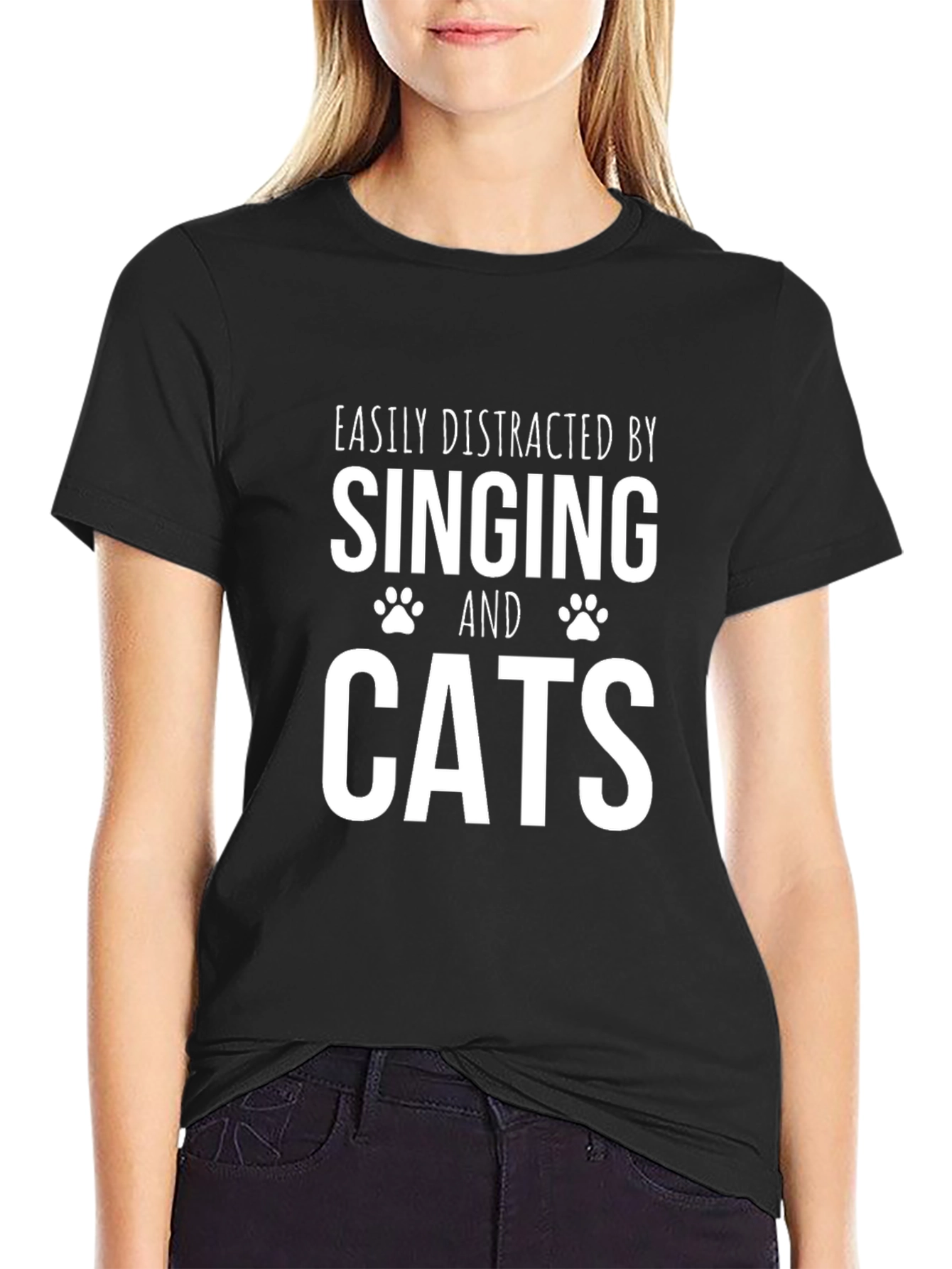Easily Distracted By Singing Cats T-Shirt