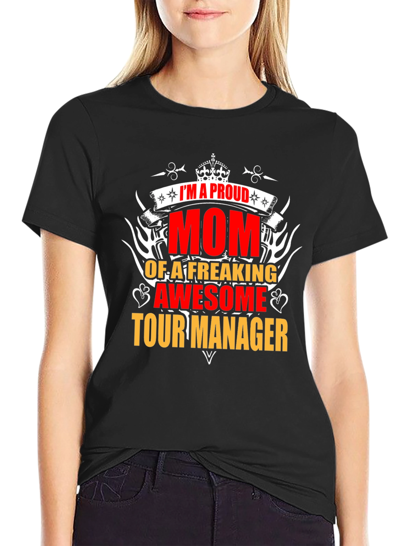 Proud Mom of a Tour Manager Graphic T-Shirt