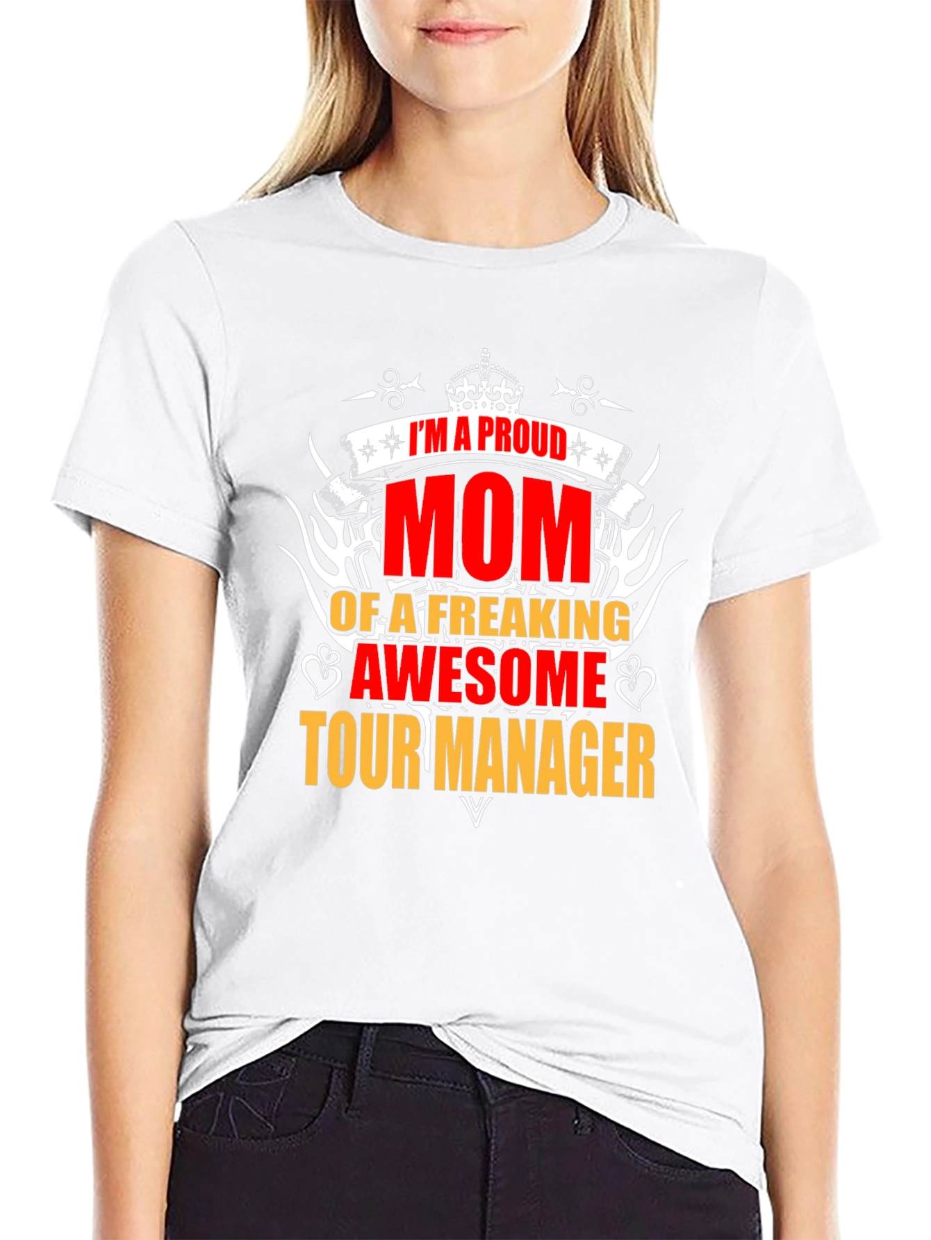 Proud Mom of a Tour Manager Graphic T-Shirt