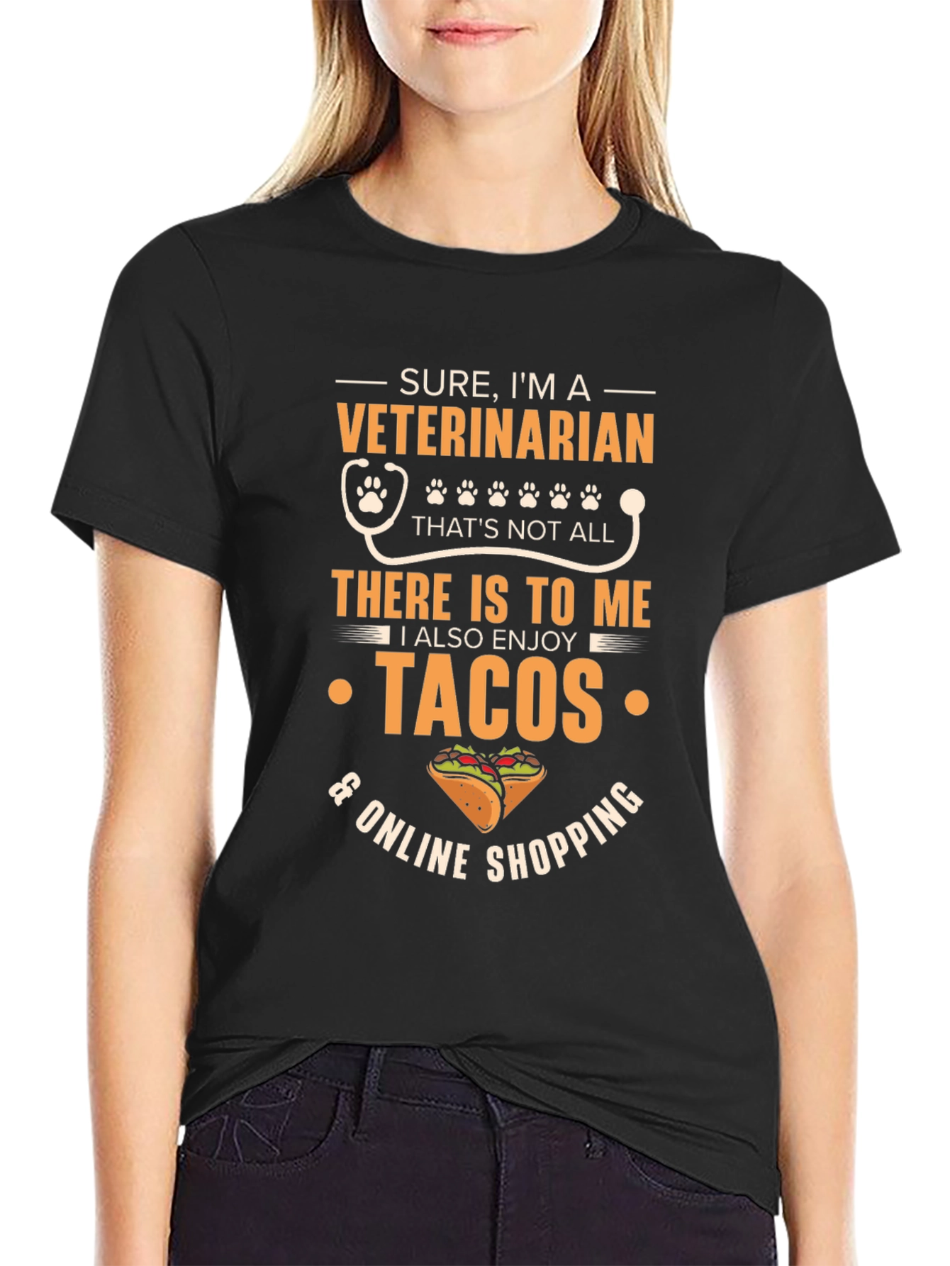 Veterinarian Tacos & Online Shopping T-Shirt