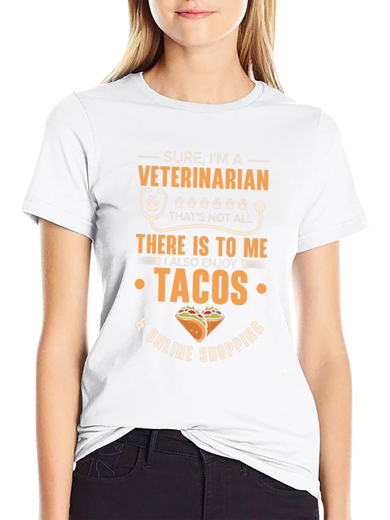 Veterinarian Tacos & Online Shopping T-Shirt