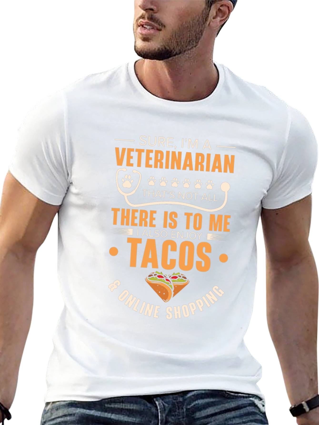 Veterinarian Tacos & Online Shopping T-Shirt