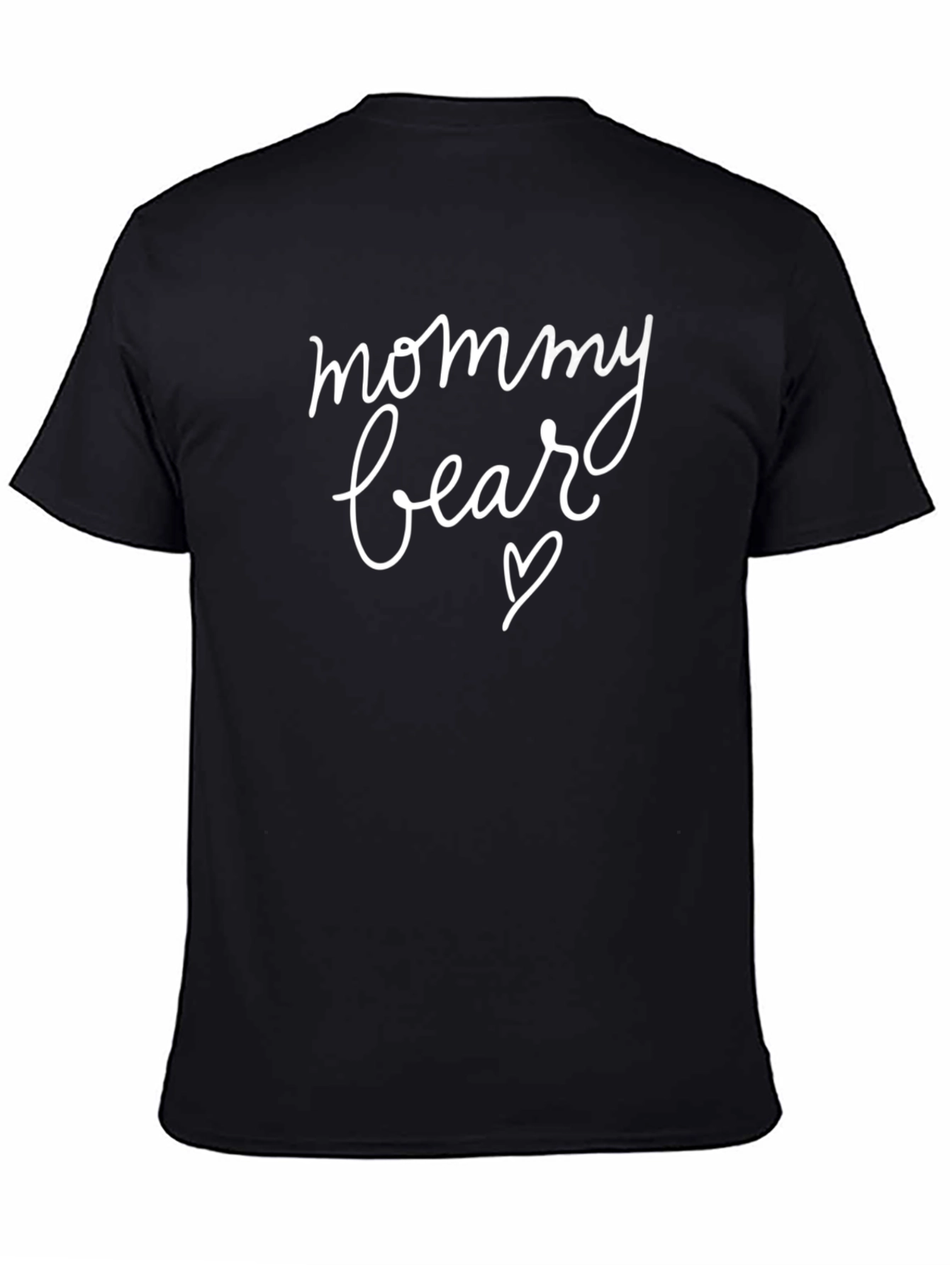 Mommy Bear Black T-Shirt - Cute Graphic Tee