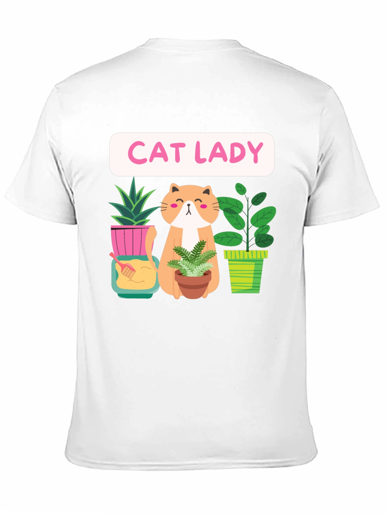 Cat Lady Plant Lover Graphic Tee