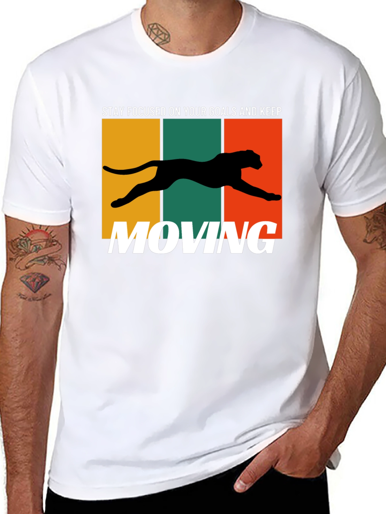 Motivational Panther Graphic Tee