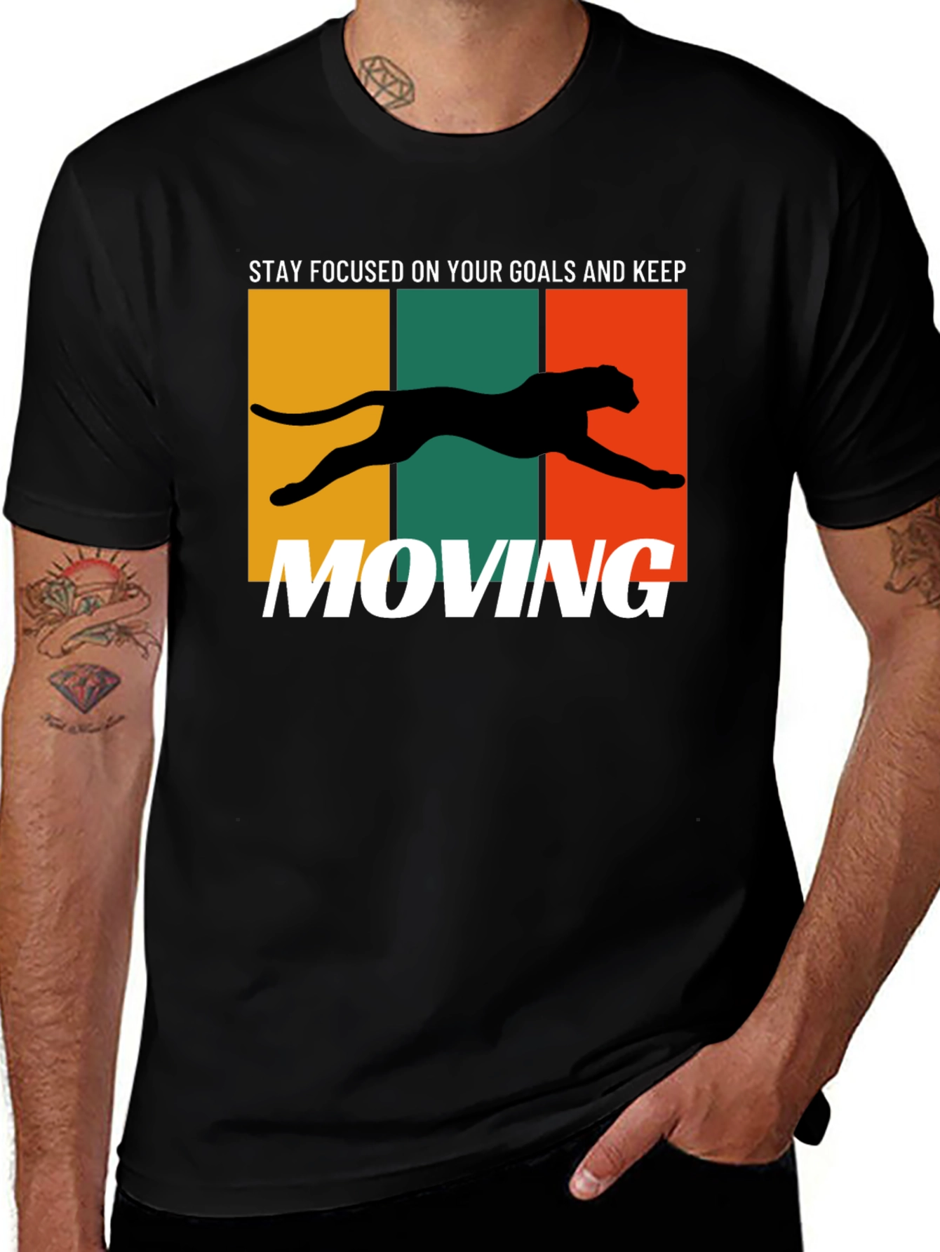 Motivational Panther Graphic Tee