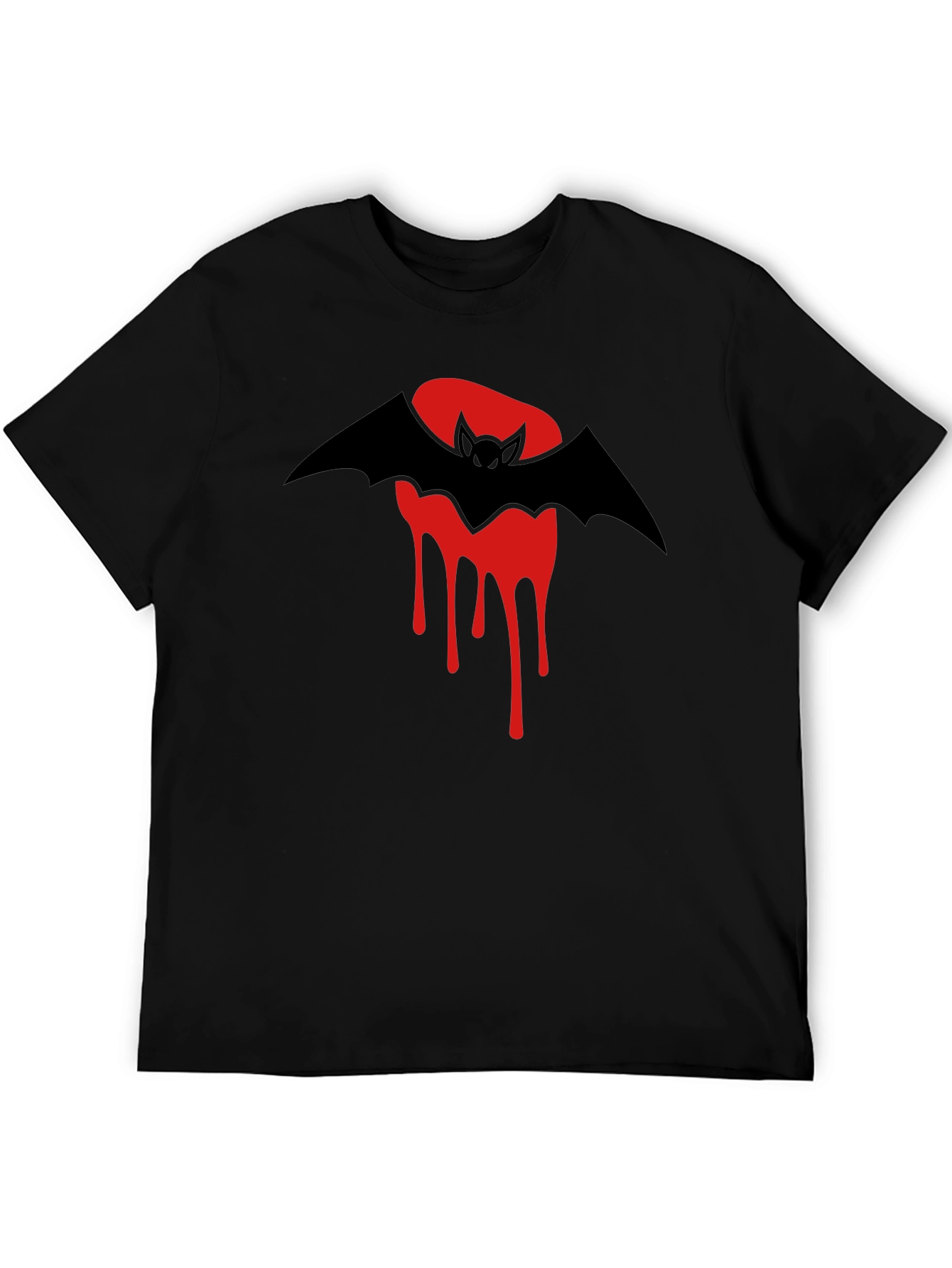 Bat & Blood Moon Graphic T-Shirt