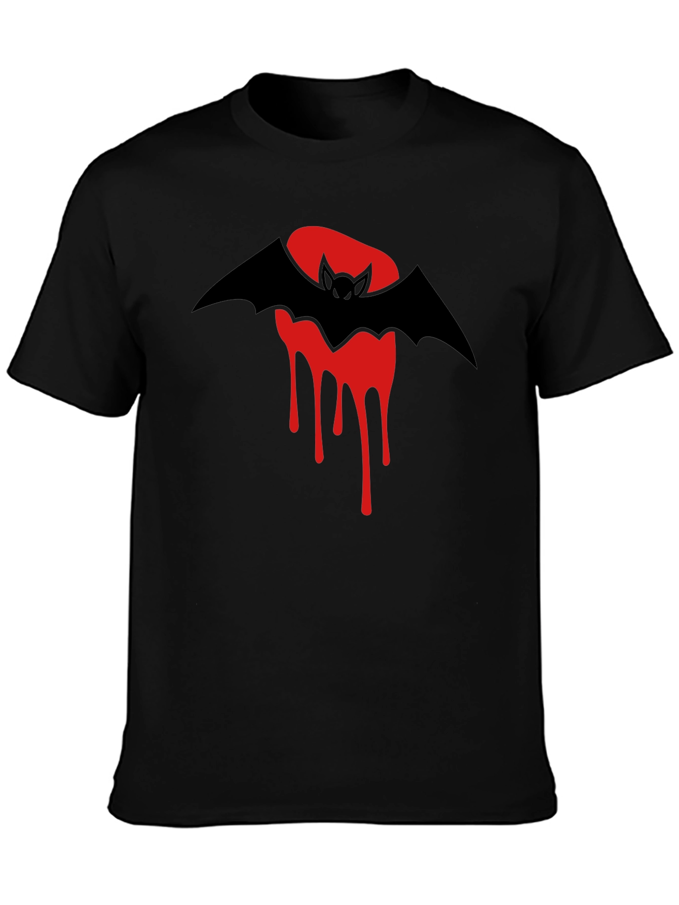 Bat & Blood Moon Graphic T-Shirt
