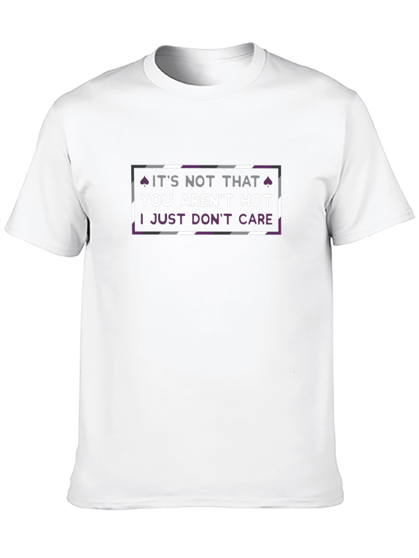 Asexual Pride T-Shirt: I Just Dont Care